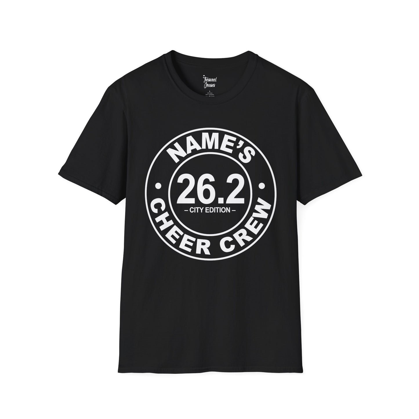 Personalized Cheer Crew T-Shirt, Custom Running Shirt, Marathon Support Tee, Gift for Runners, 26.2 City Edition Tee