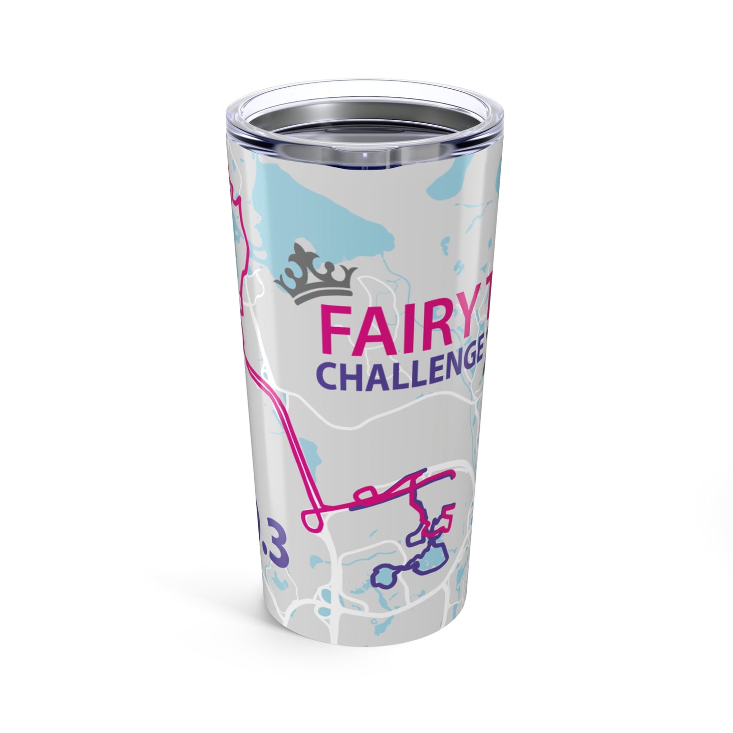 Fairy Tale Challenge Tumbler 20oz, Perfect for Runners, Gift for Outdoor Enthusiasts, Motivational Water Bottle, Exercise Mug, Marathon Gear