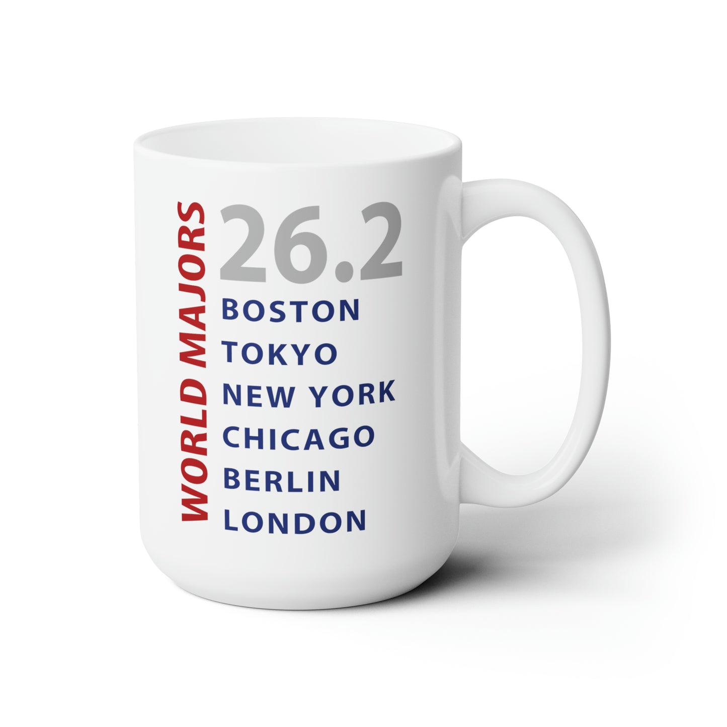 Marathon Majors List Ceramic Mug 15oz