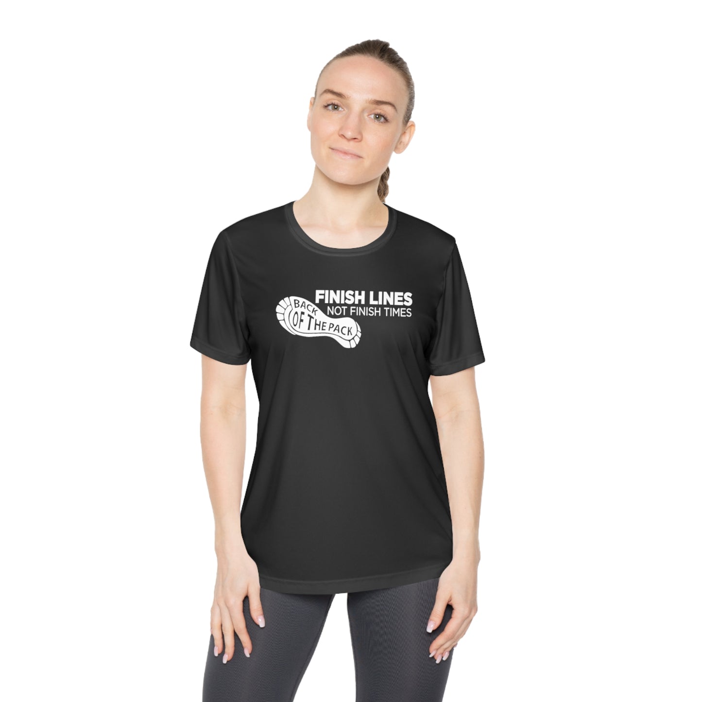 Back of the pack slogan Ladies Competitor Tee