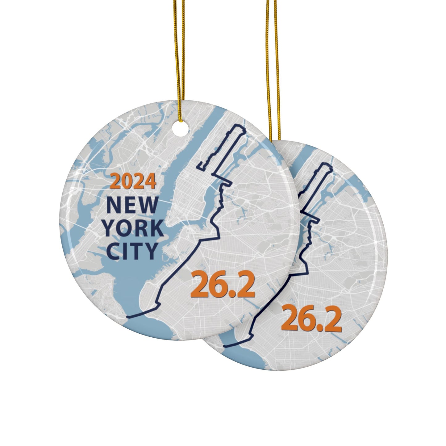 2024 NYC Ceramic Ornaments, 2-Side Print