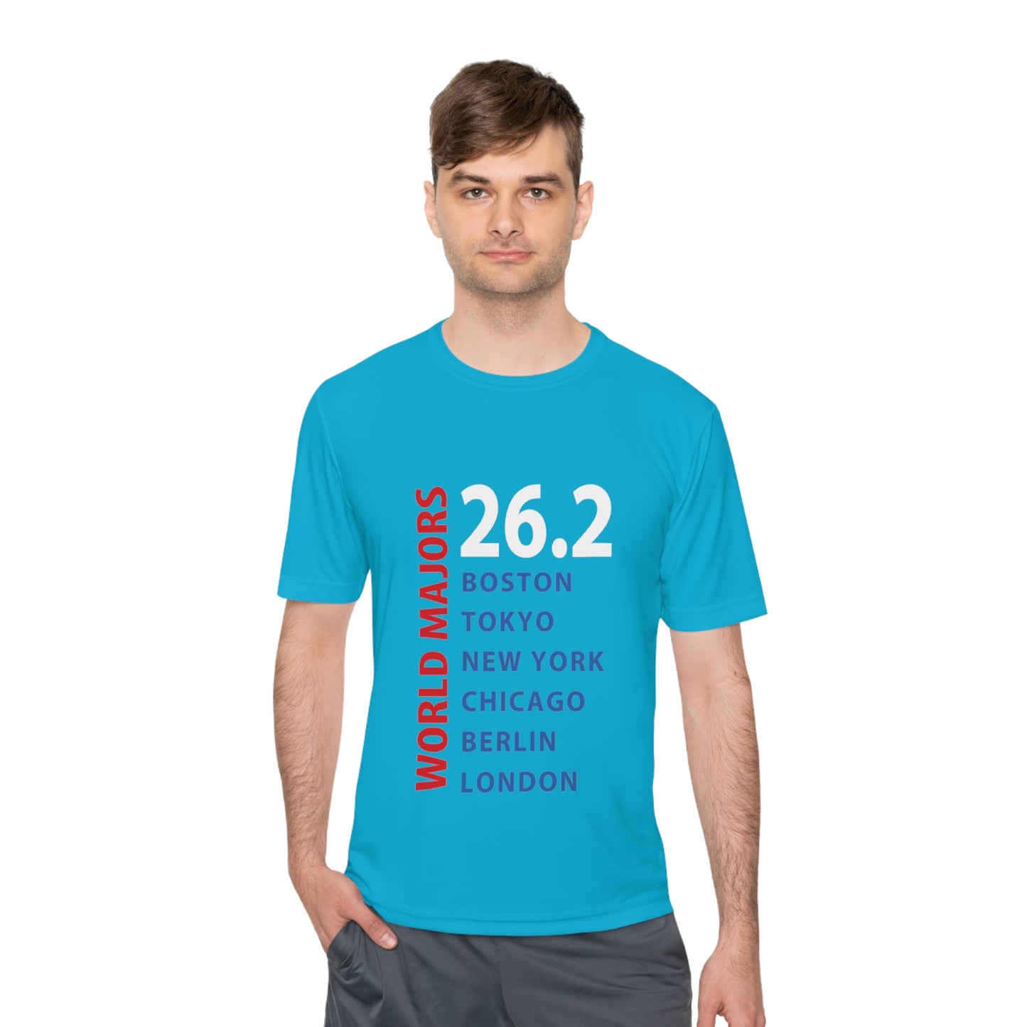Marathon Majors List Unisex Moisture Wicking Tee
