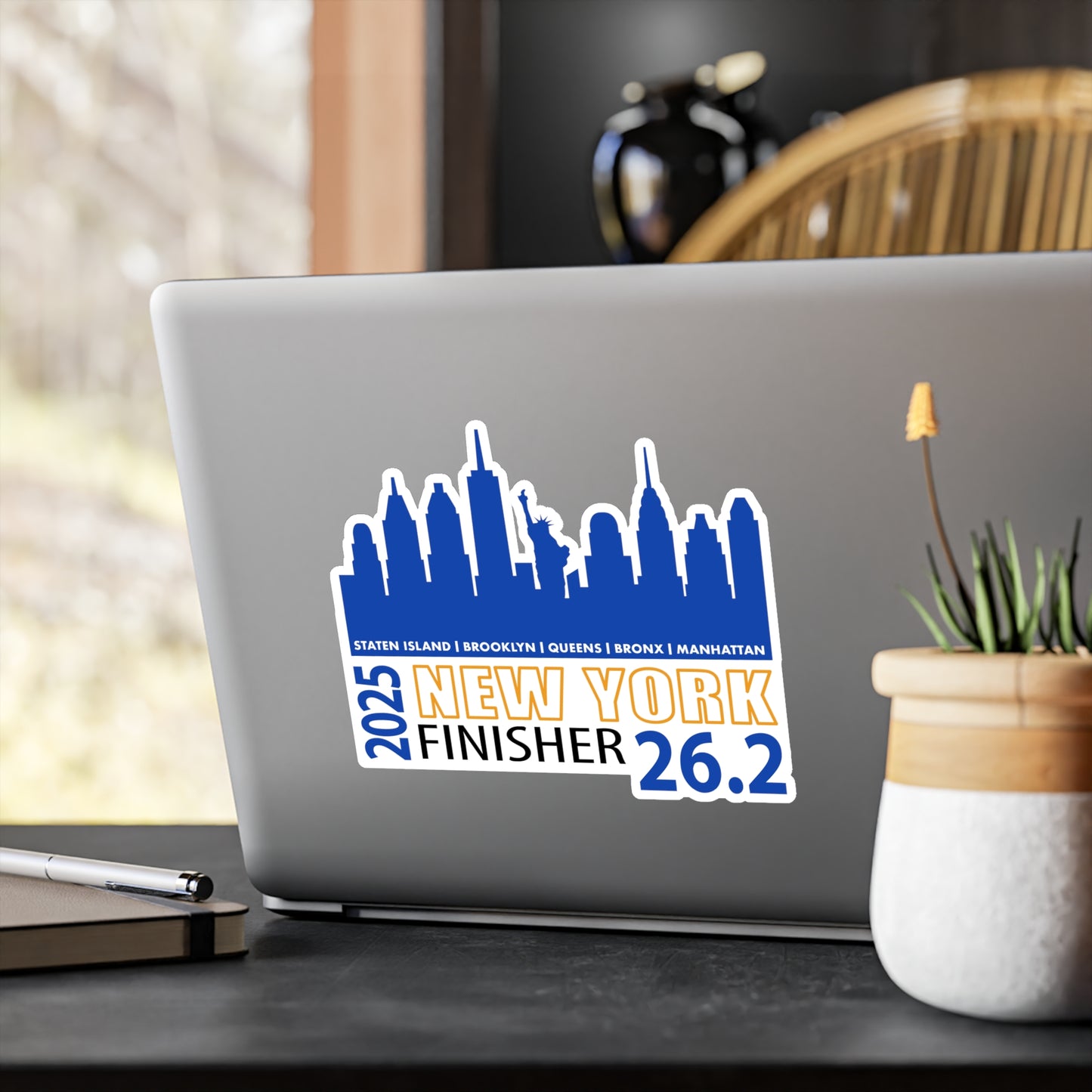 NYC 26.2 Vinyl Decal, 26.2 Sticker, Running Gift, Race Day Decor, Sports Enthusiast Vinyl