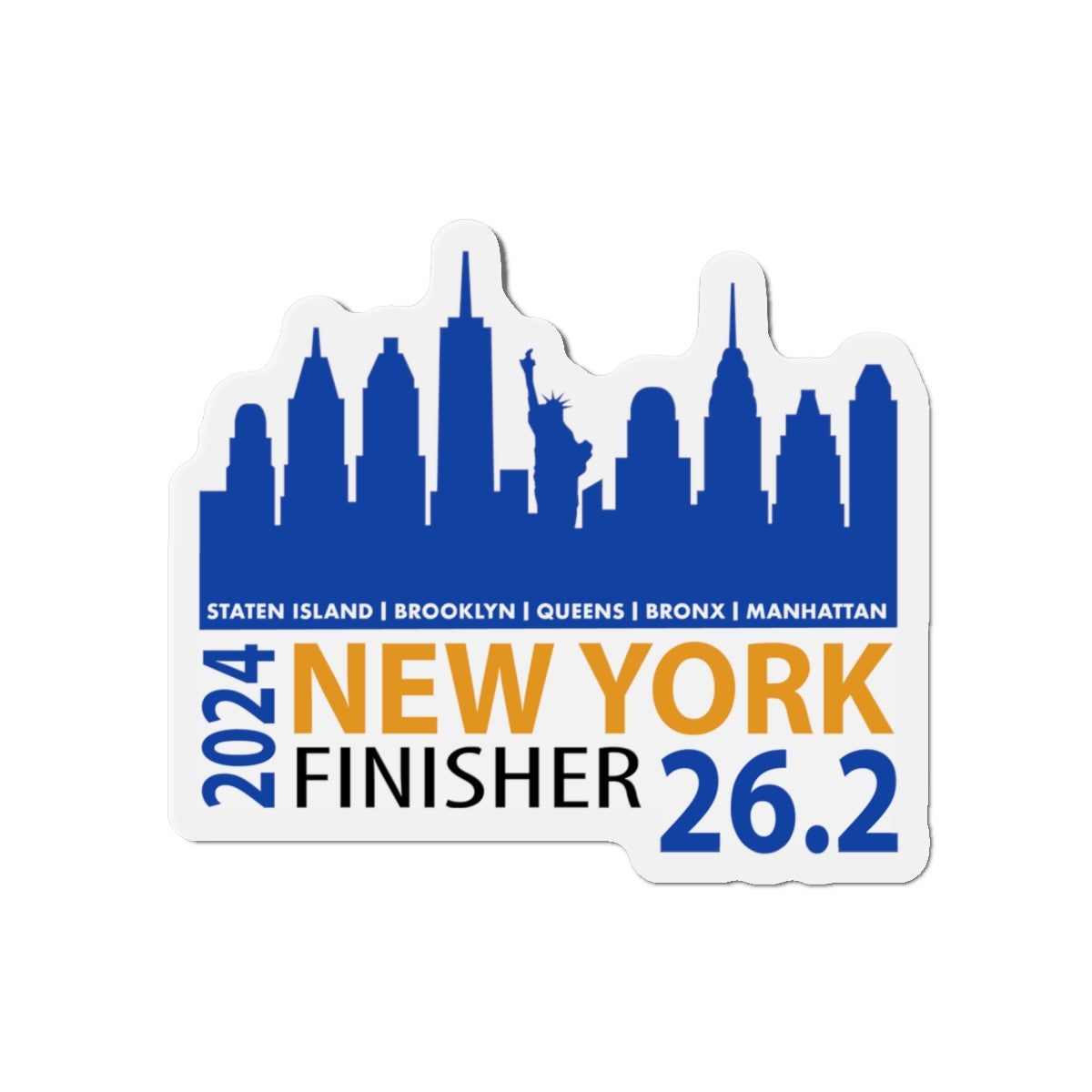 2024 NYC finisher Finisher Kiss-Cut Magnets