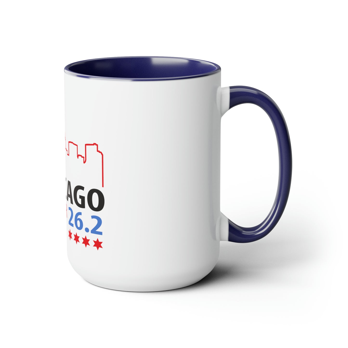 Chicago 26.2 2023 Finisher Two-Tone Coffee Mugs, 15oz
