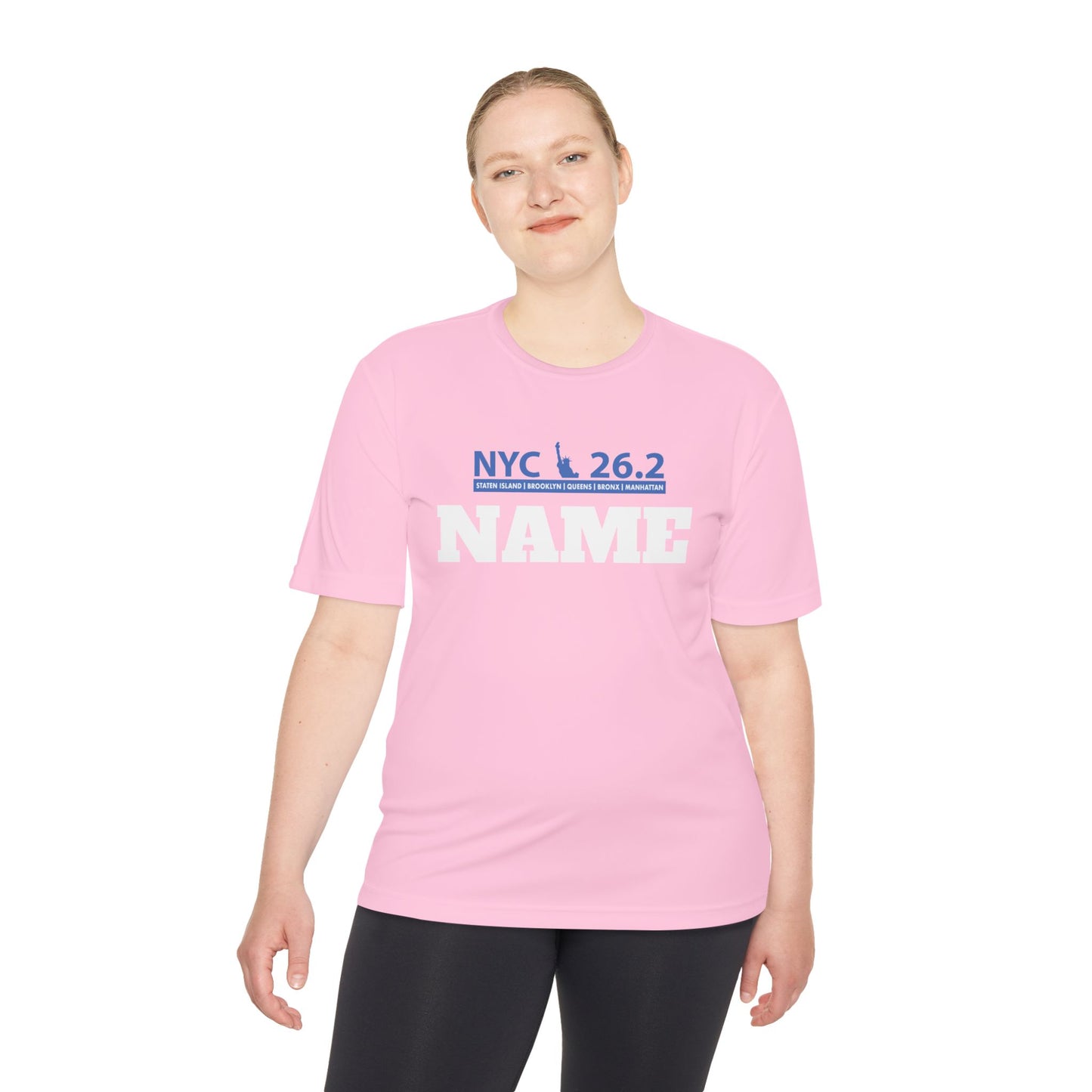 Customizable Marathon Moisture Wicking Tee, NYC, Running Shirt, Gift for Runners, Sports Apparel, Marathon Shirt, Fitness Gift