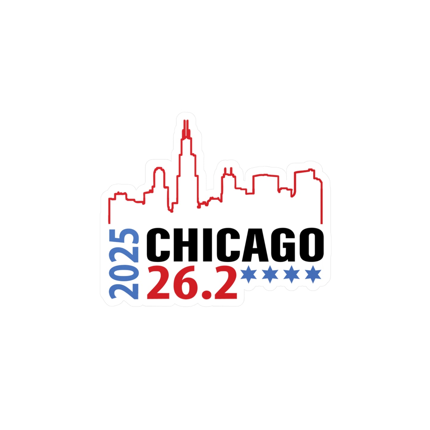 2025 Chicago 26.2 Vinyl Decal, 2025 Chicago 26.2 Sticker, Running Gift, Race Day Decor, Sports Enthusiast Vinyl