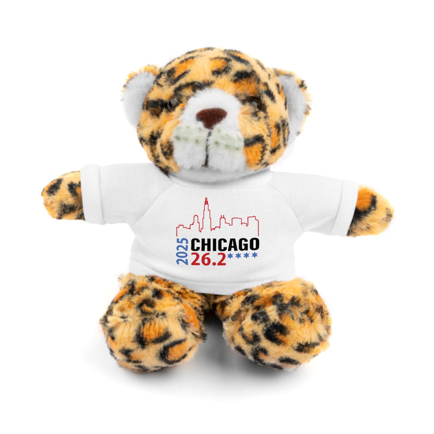 Chicago Marathon Finishers Stuffed Bear, Personalized Gift, Collector's Item, Cute Prize for Kids, Teddy Bear with Tee