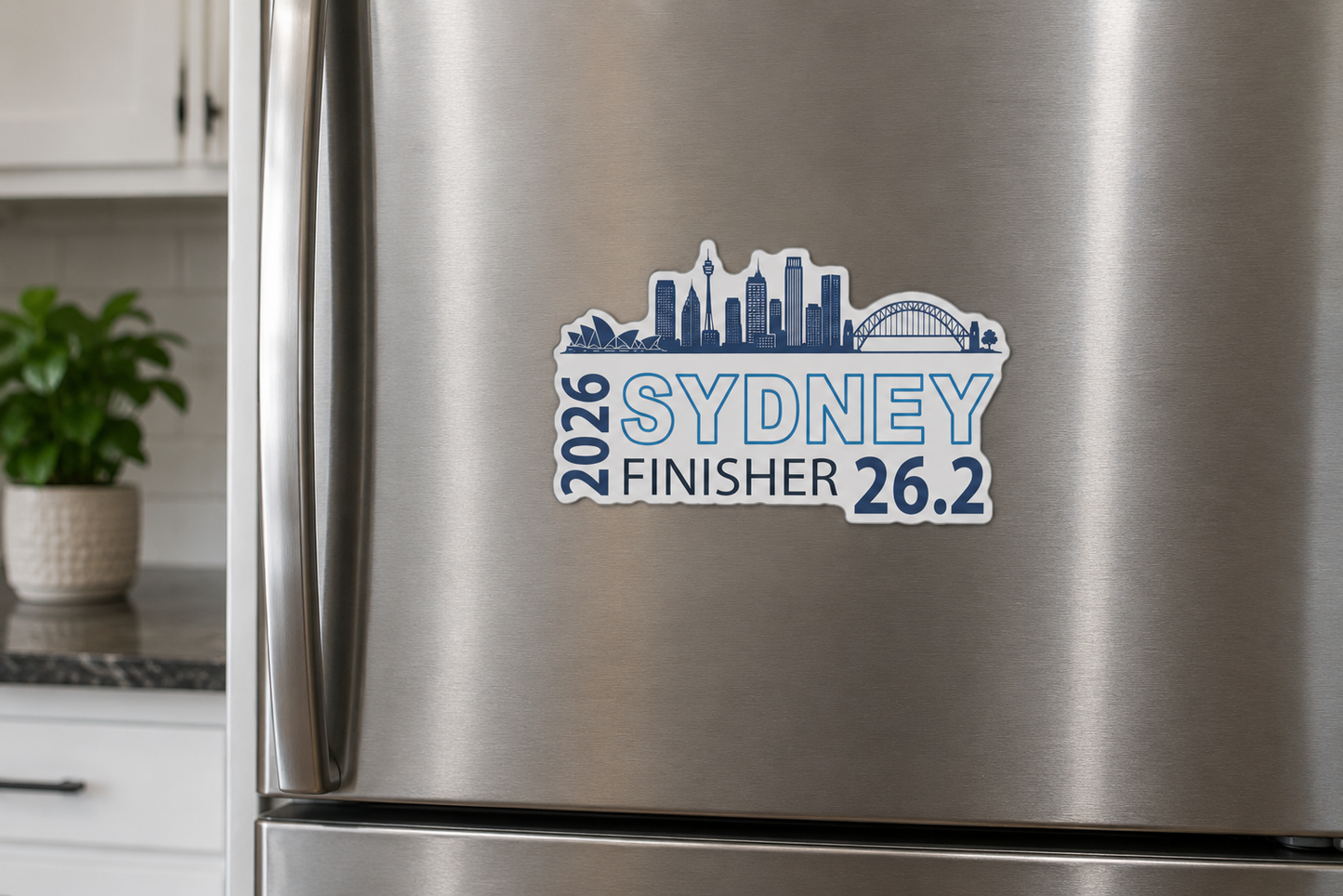 2026 Sydney Finisher 26.2 Custom Shape Magnet | Marathon Souvenir