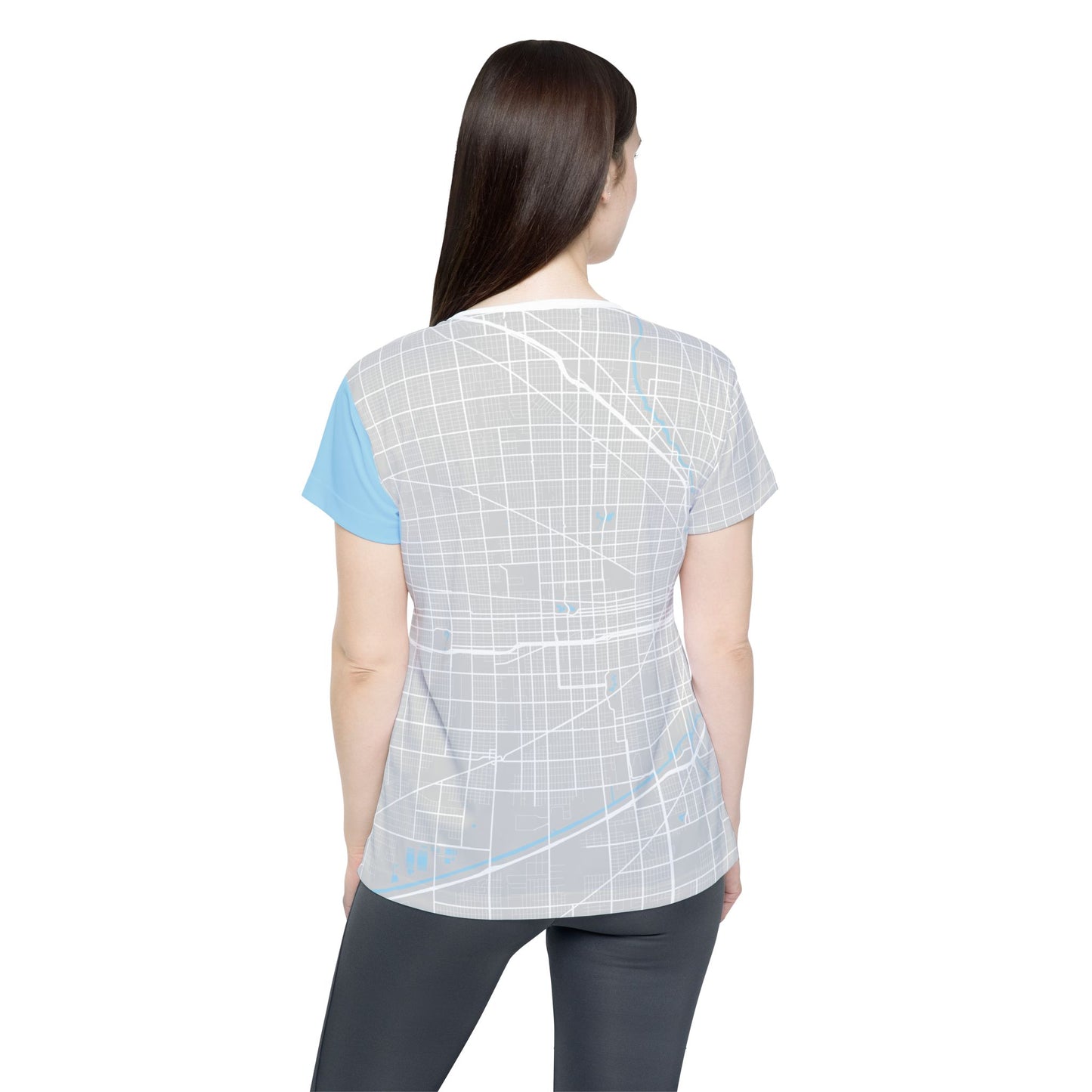 Women's 2025 Chicago 26.2 Map Sports Jersey - Running Apparel, Fitness Gift, Athleisure Top, Race Day Gear, Sportswear for Runners
