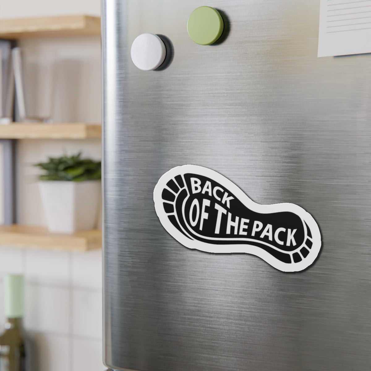 Back of the pack Die-Cut Magnets