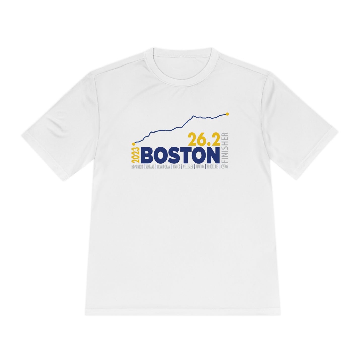 26.2 Boston 2023 finisher Unisex Moisture Wicking Tee