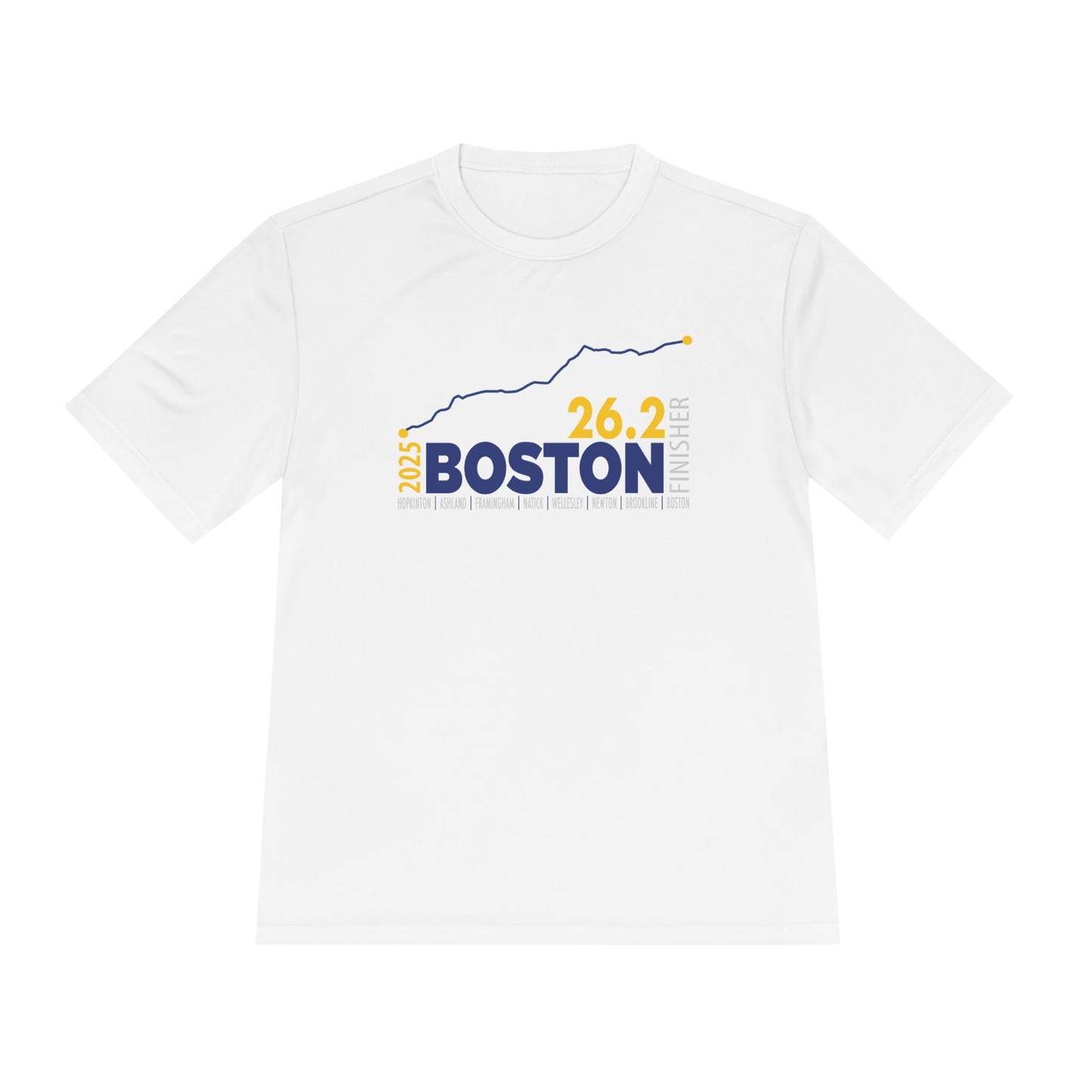2025 Boston 26.2 Finisher Tee, Unisex Running Shirt, Moisture Wicking Sports Apparel, Fitness Gear, Gift for Runners
