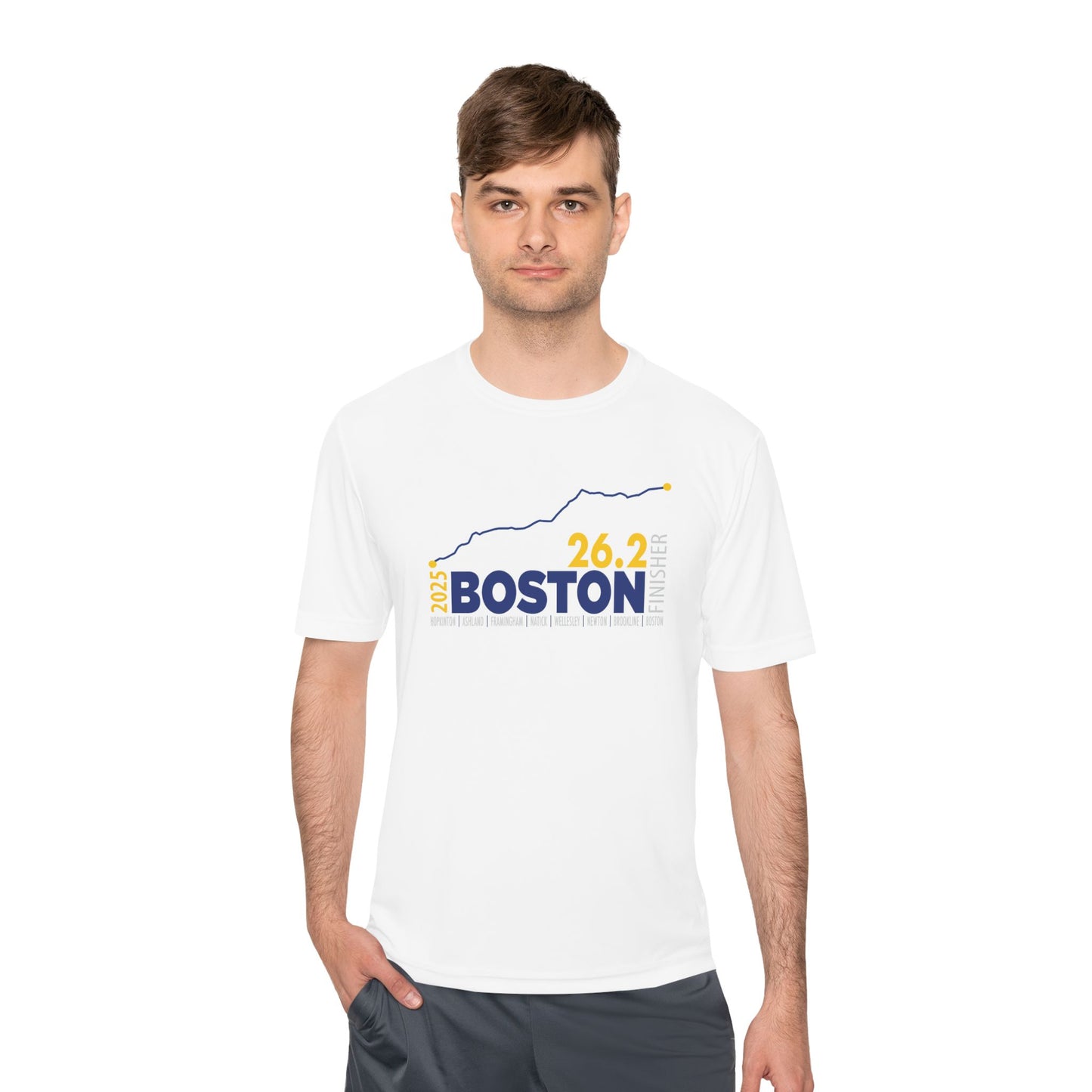 2025 Boston 26.2 Finisher Tee, Unisex Running Shirt, Moisture Wicking Sports Apparel, Fitness Gear, Gift for Runners