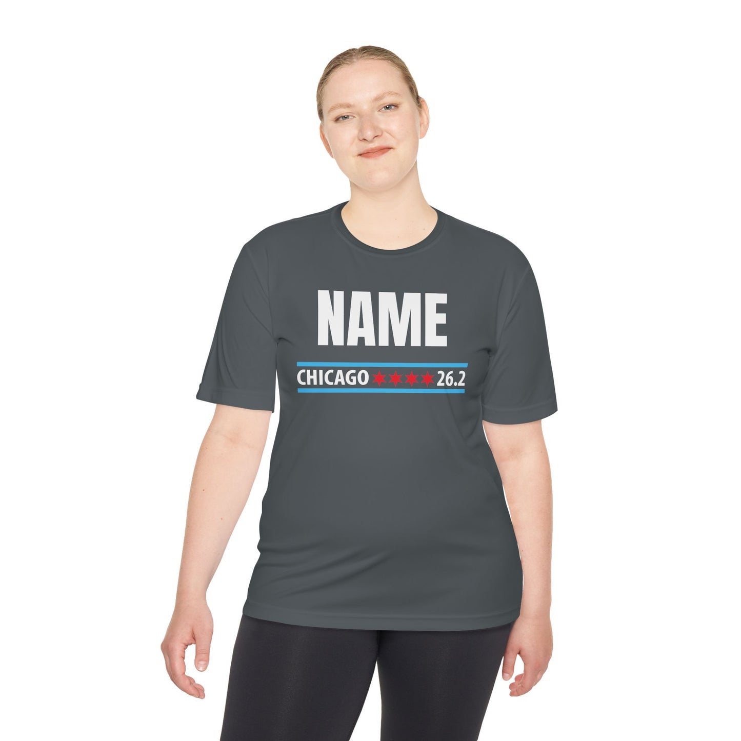 Customizable Chicago Marathon Moisture Wicking Tee, Running Shirt, Gift for Runners, Sports Apparel, Marathon Shirt, Fitness Gift