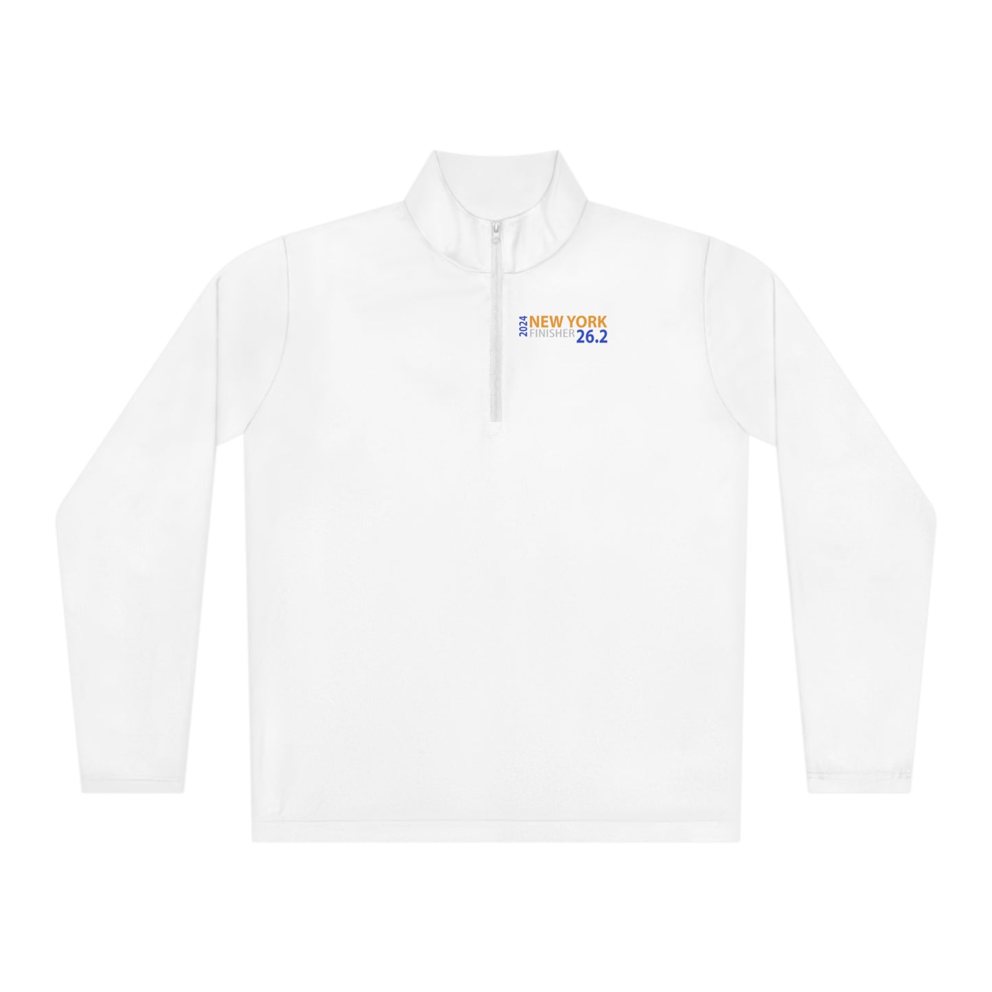 2024 NYC Finisher Unisex Quarter-Zip Pullover-Runs Large Check Size chart