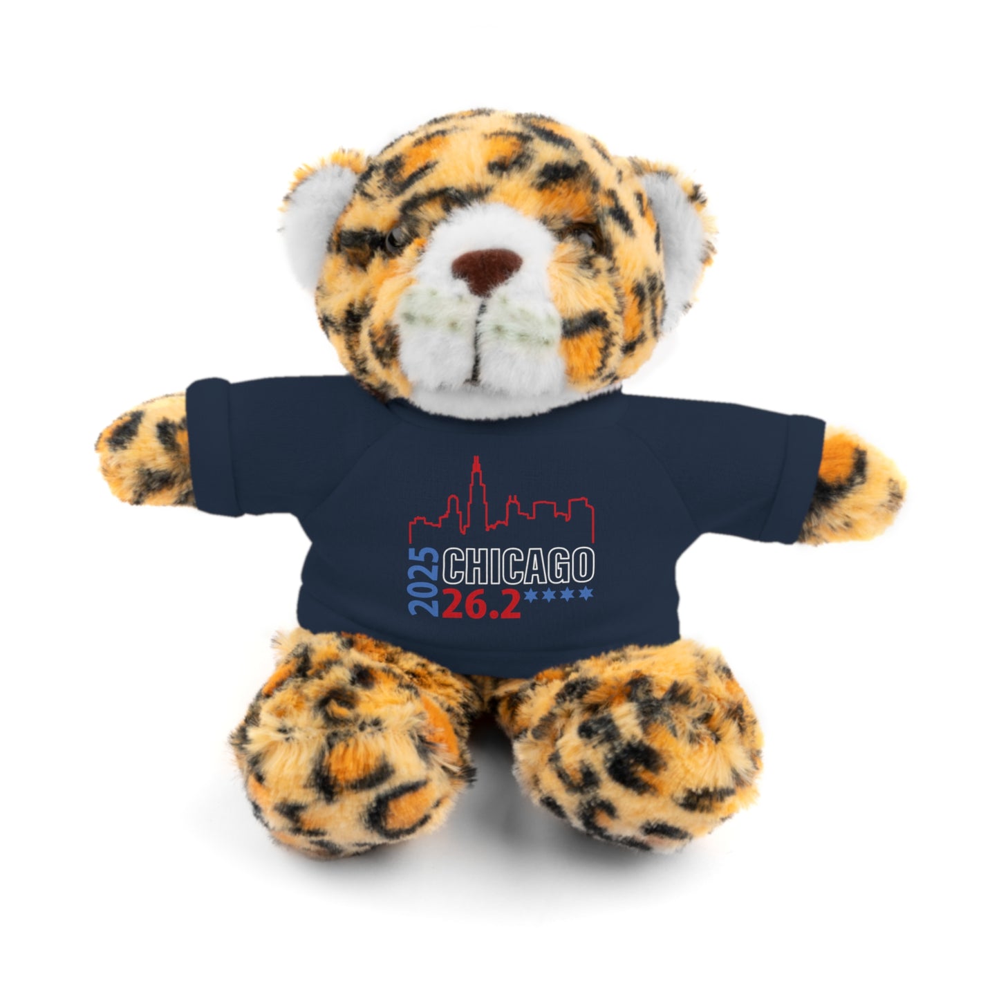 Chicago Marathon Finishers Stuffed Bear, Personalized Gift, Collector's Item, Cute Prize for Kids, Teddy Bear with Tee