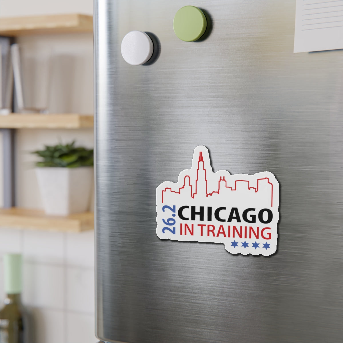 Chicago 26.2 in training Die-Cut Magnets