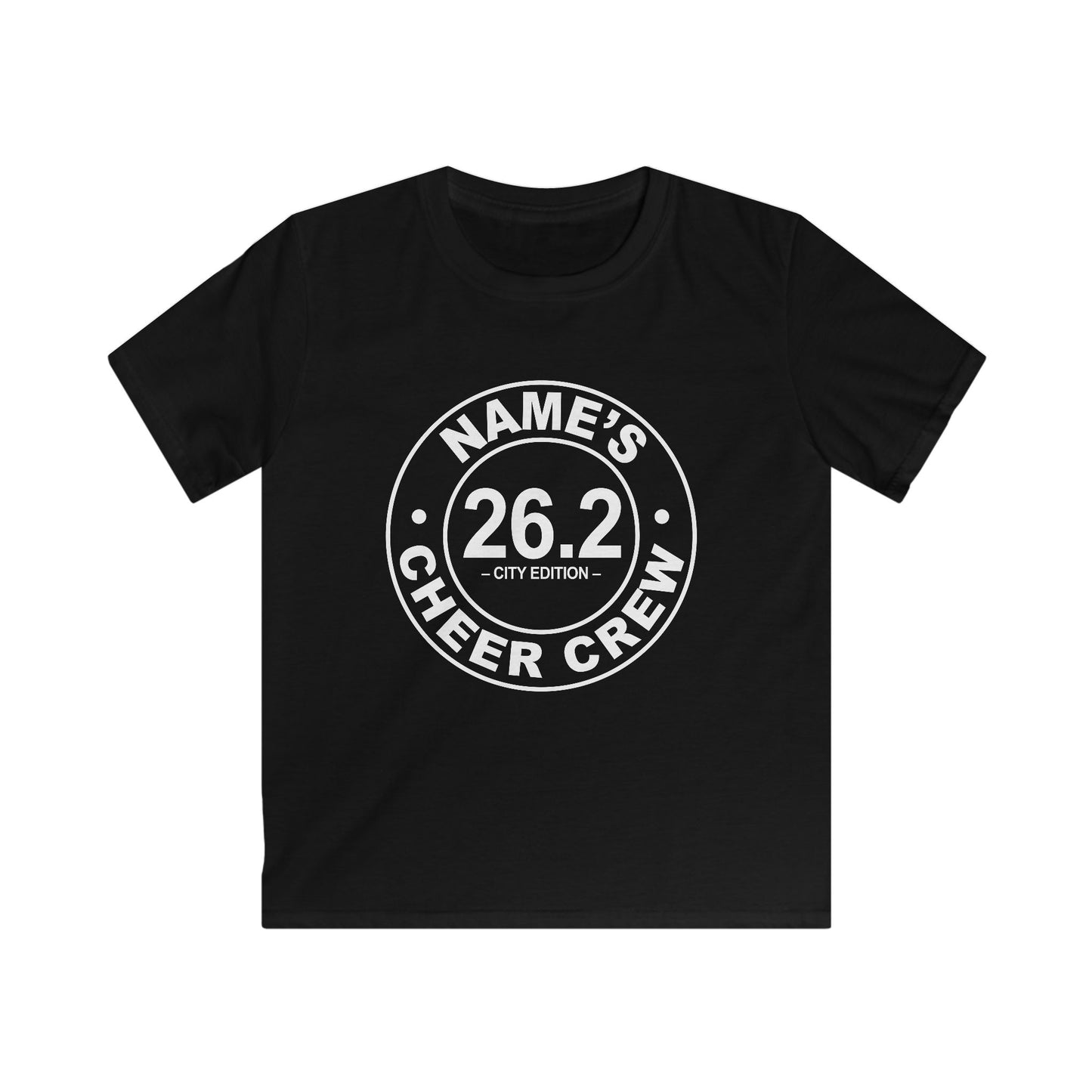Personalized Kids Cheer Crew Tee - Ideal for Runners, Gifts for Sports Events, Running Fan Merchandise, Youth Apparel, Birthday Gift