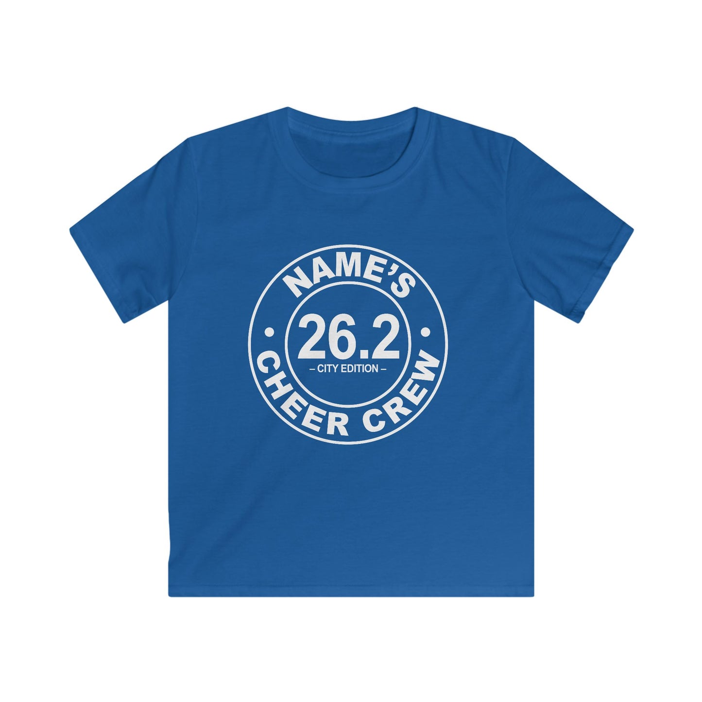 Personalized Kids Cheer Crew Tee - Ideal for Runners, Gifts for Sports Events, Running Fan Merchandise, Youth Apparel, Birthday Gift