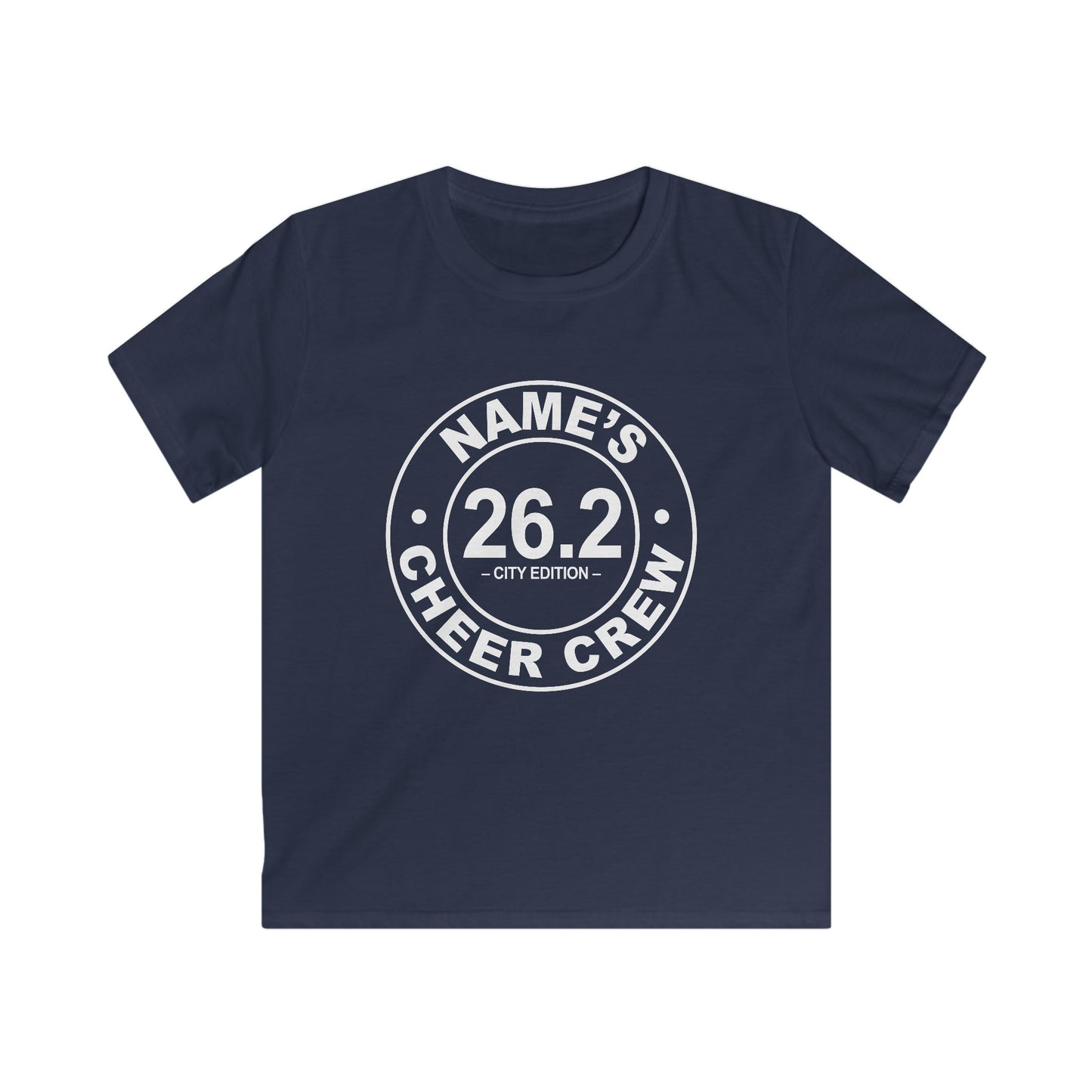 Personalized Kids Cheer Crew Tee - Ideal for Runners, Gifts for Sports Events, Running Fan Merchandise, Youth Apparel, Birthday Gift