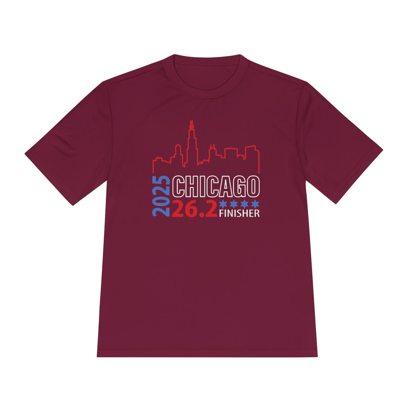 2025 Chicago 26.2 Finisher Tee, Unisex Moisture Wicking Shirt, Running Gear, Sportswear, Gift for Runners, Marathon Training Apparel