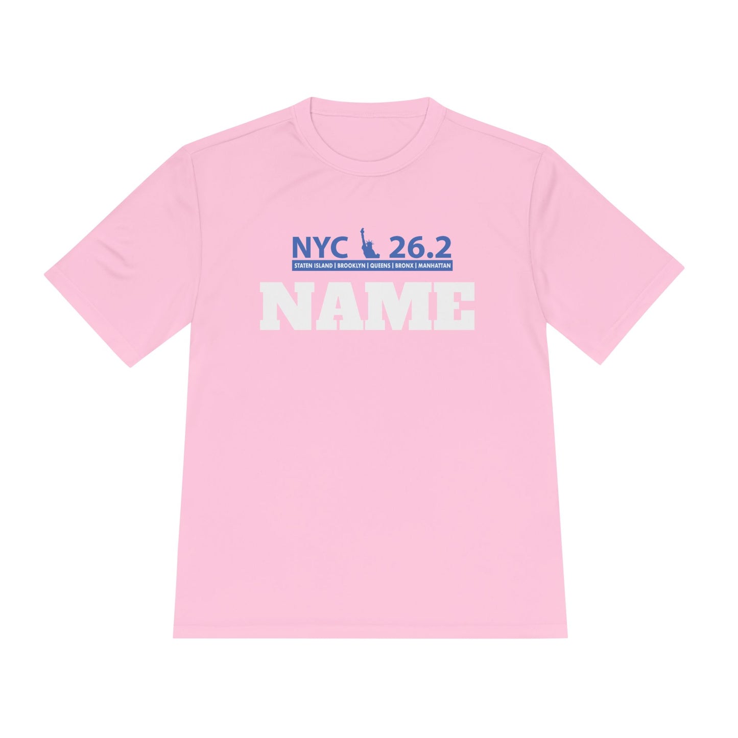 Customizable Marathon Moisture Wicking Tee, NYC, Running Shirt, Gift for Runners, Sports Apparel, Marathon Shirt, Fitness Gift