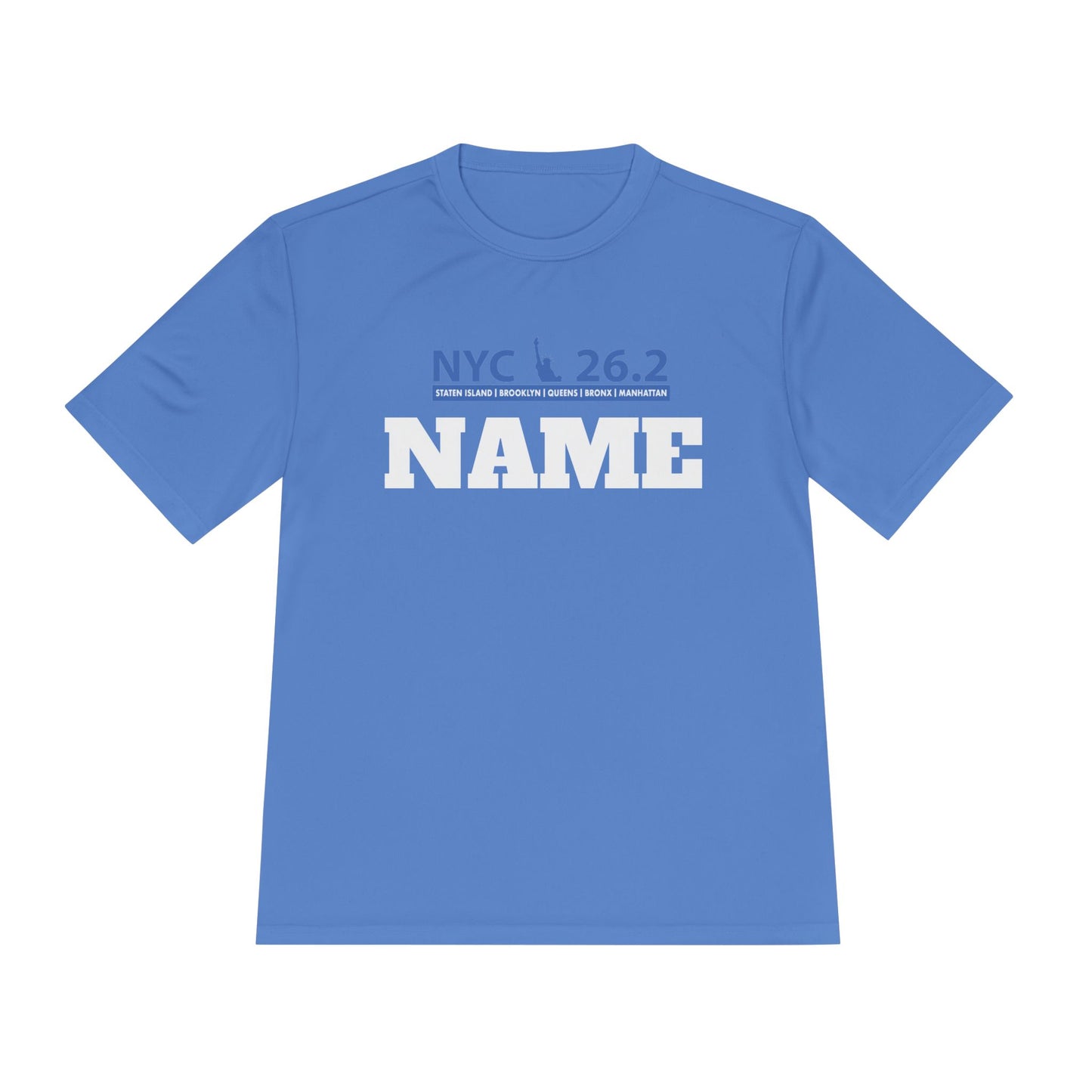 Customizable Marathon Moisture Wicking Tee, NYC, Running Shirt, Gift for Runners, Sports Apparel, Marathon Shirt, Fitness Gift