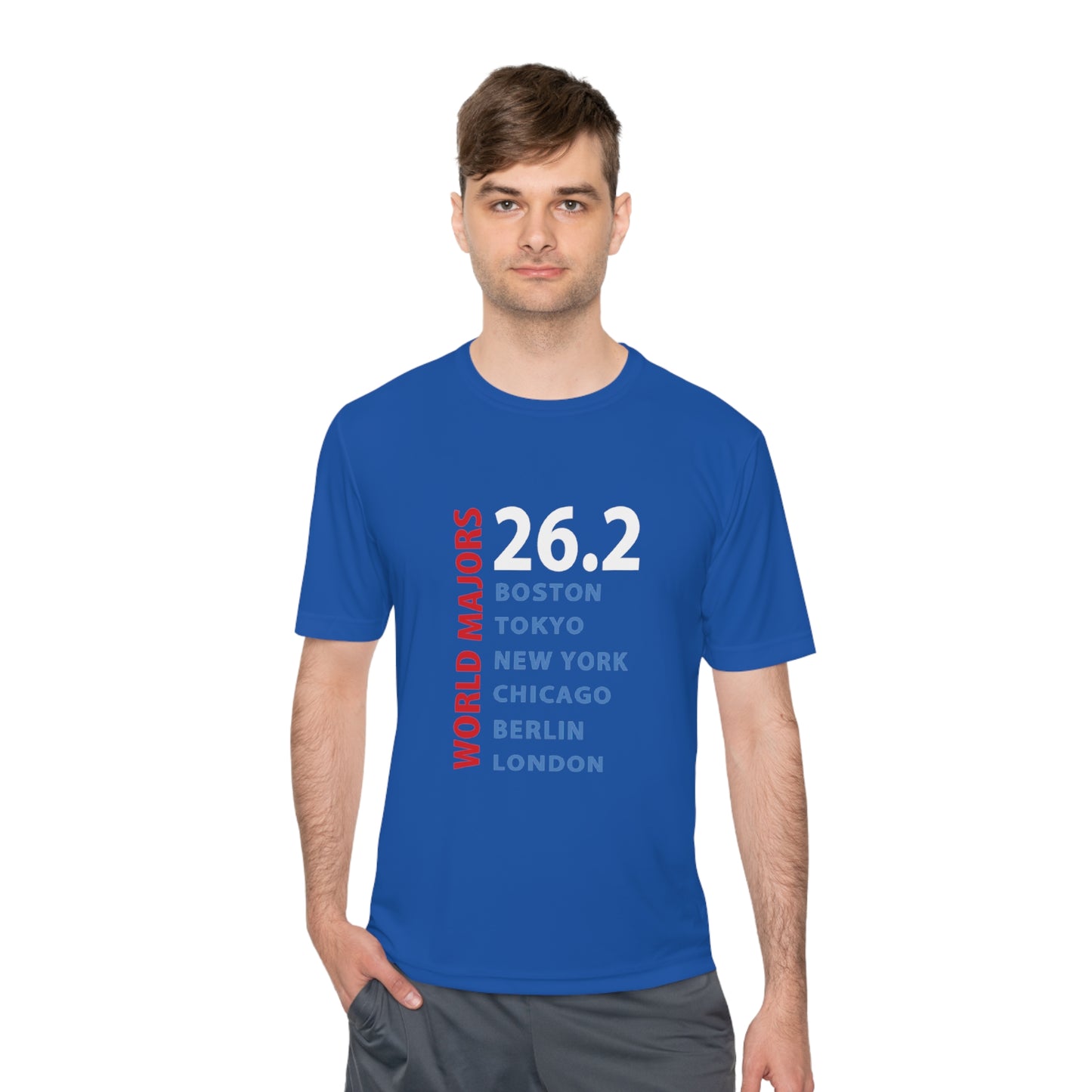 Marathon Majors List Unisex Moisture Wicking Tee