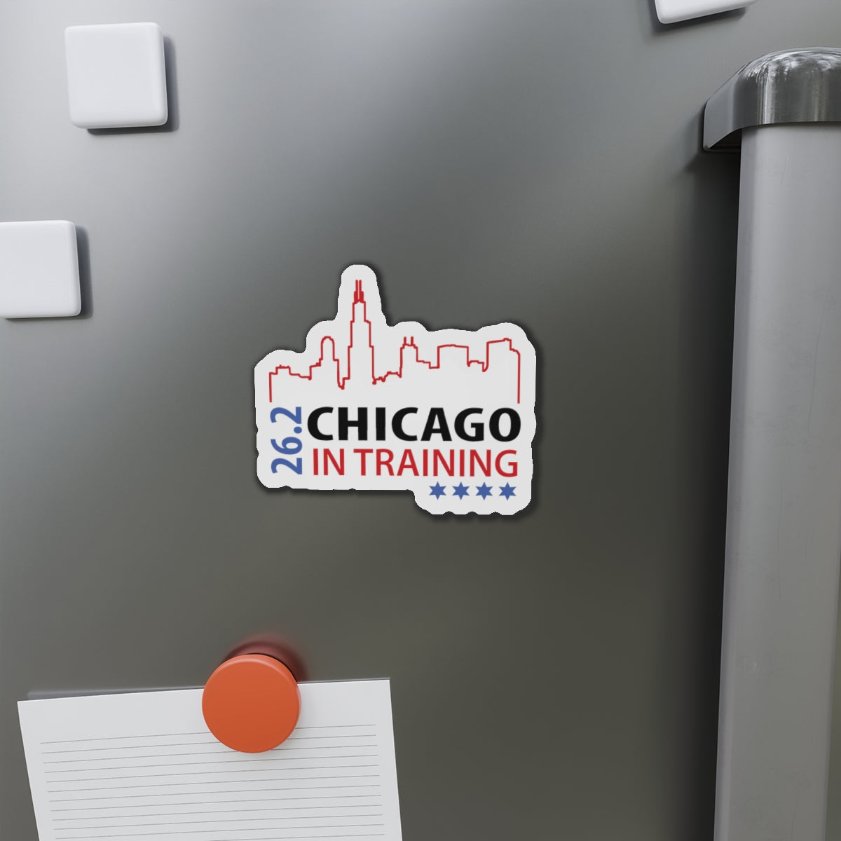 Chicago 26.2 in training Die-Cut Magnets
