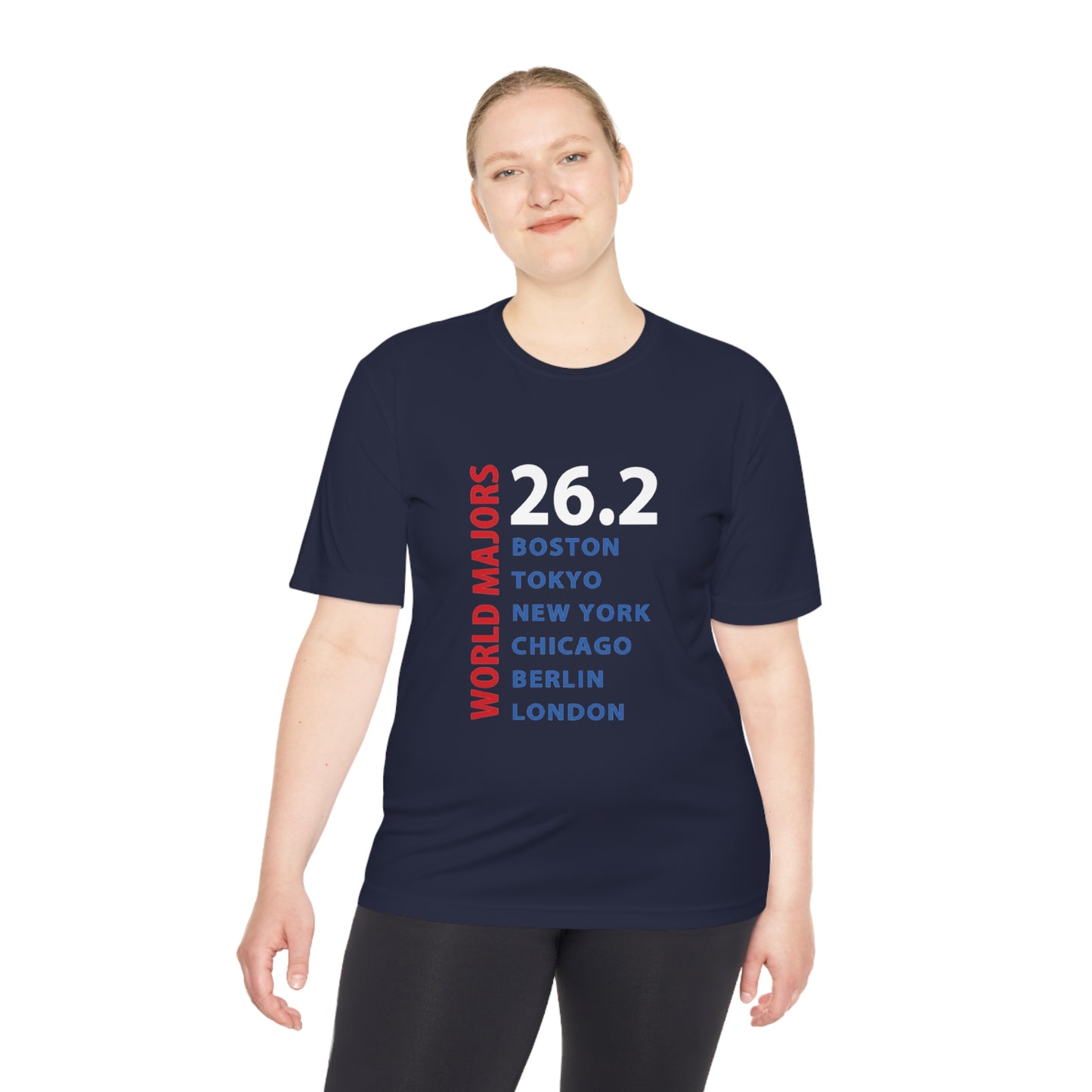 Marathon Majors List Unisex Moisture Wicking Tee