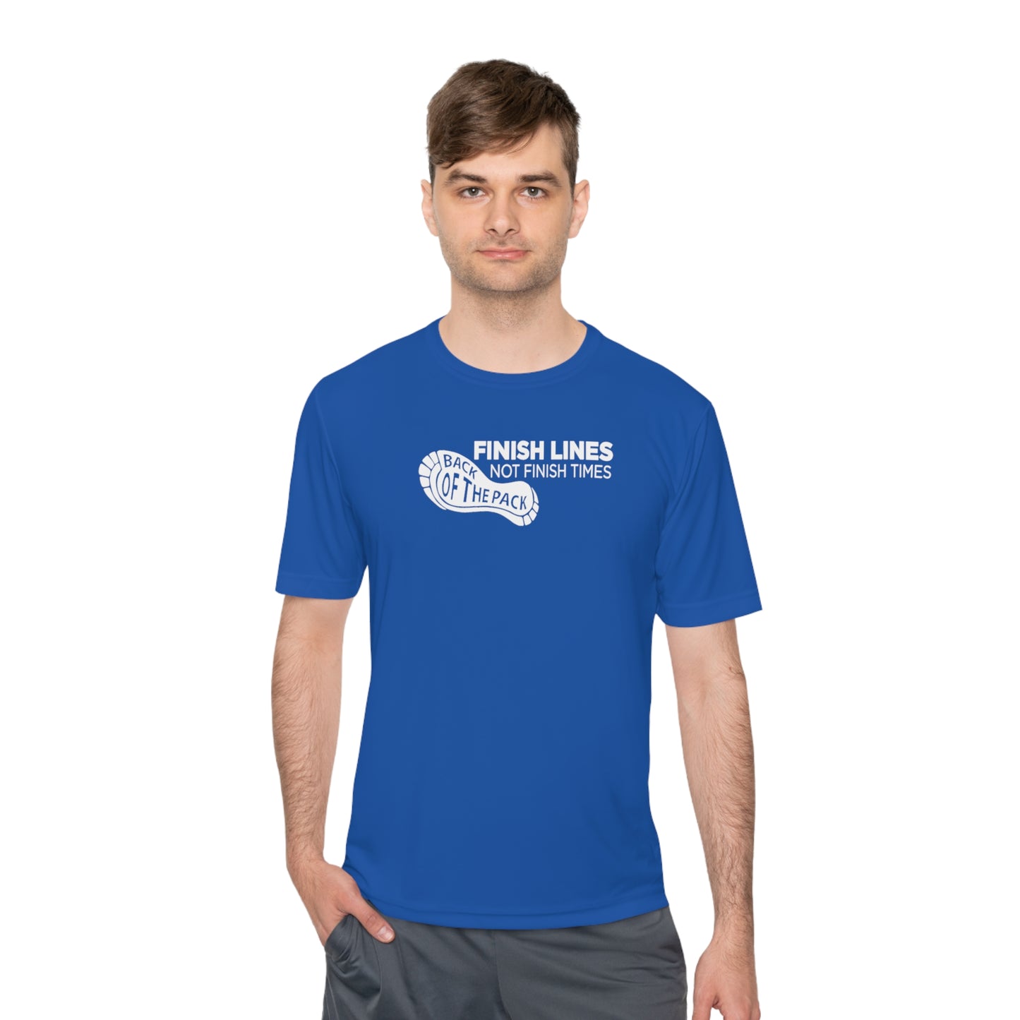Back of the pack slogan Unisex Moisture Wicking Tee