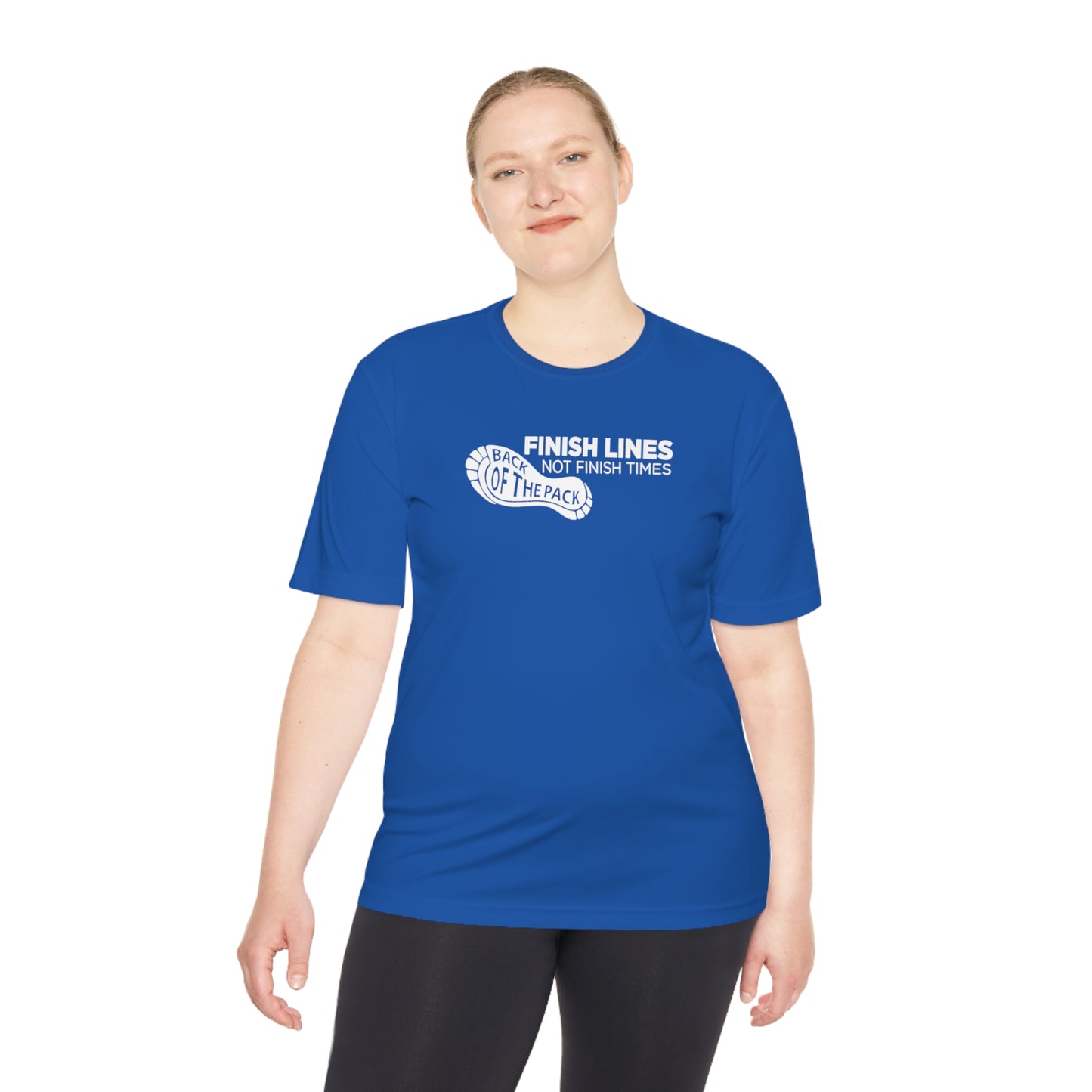 Back of the pack slogan Unisex Moisture Wicking Tee
