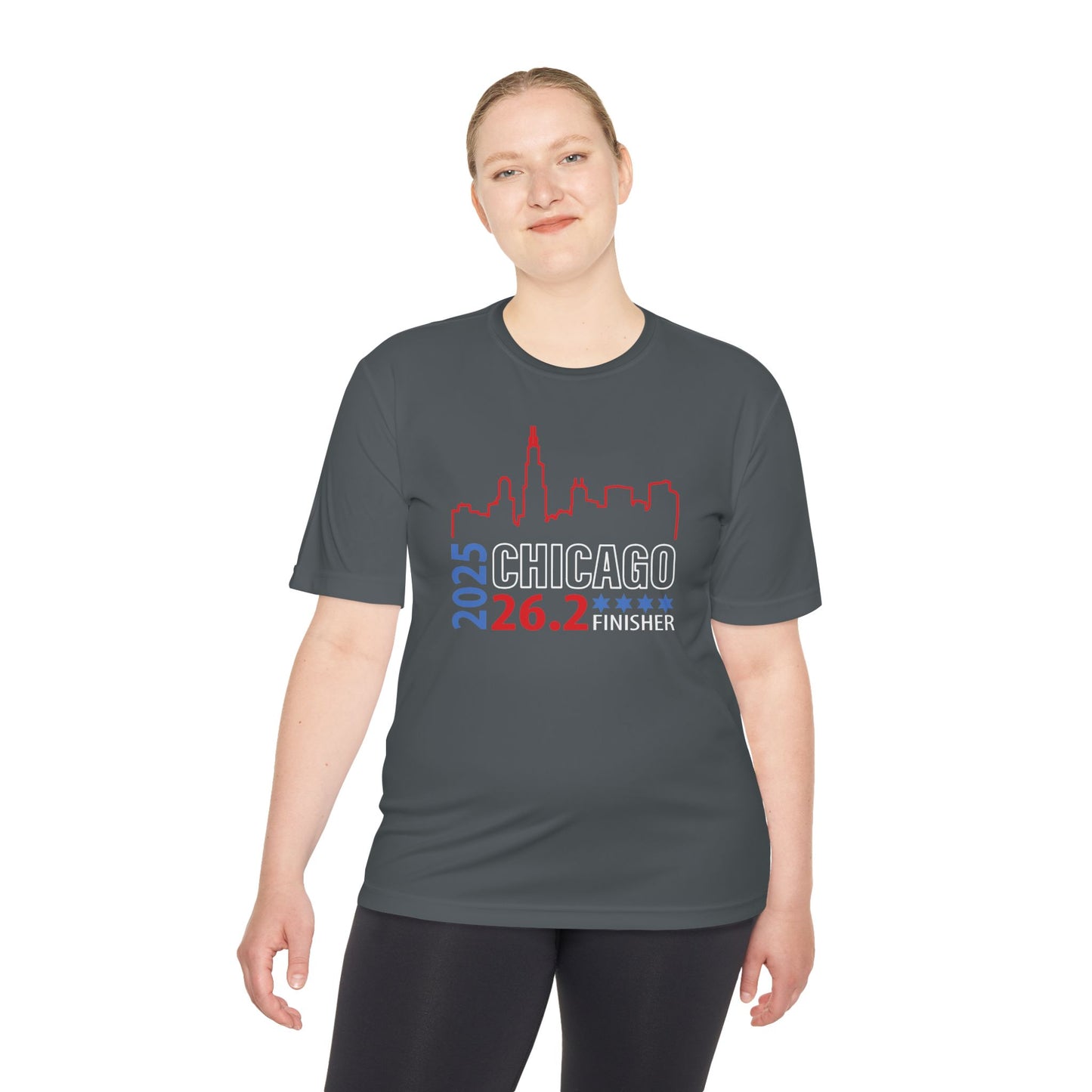 2025 Chicago 26.2 Finisher Tee, Unisex Moisture Wicking Shirt, Running Gear, Sportswear, Gift for Runners, Marathon Training Apparel