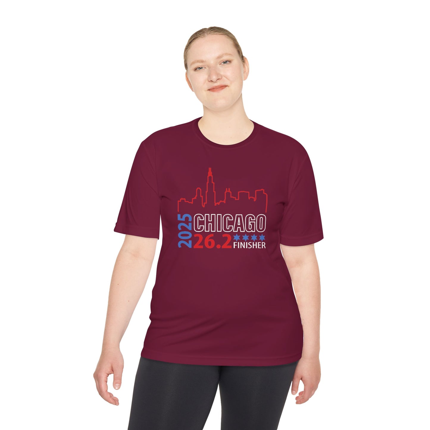 2025 Chicago 26.2 Finisher Tee, Unisex Moisture Wicking Shirt, Running Gear, Sportswear, Gift for Runners, Marathon Training Apparel