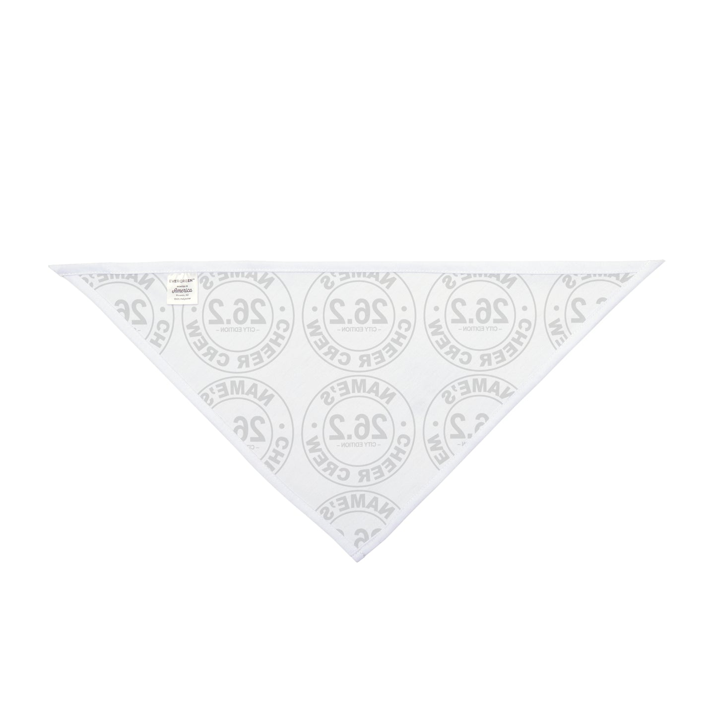Customizable Pet Bandana Marathon Cheer Crew, Dog Apparel for Events, Dog Scarf, Pet Accessory, Personalized Dog Gear