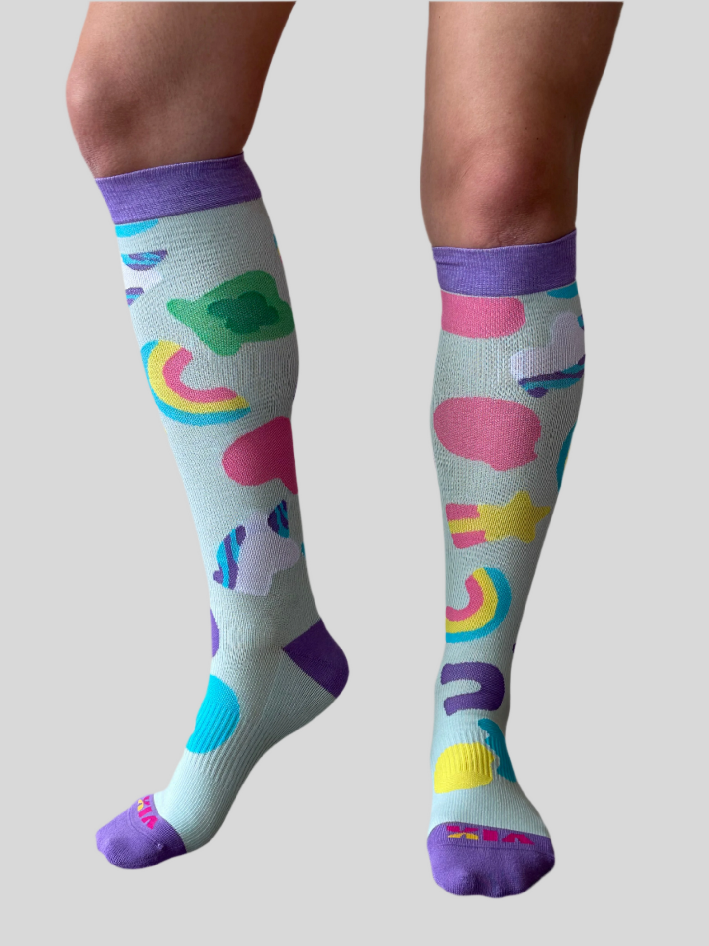 Sweet Rainbow Compression Socks