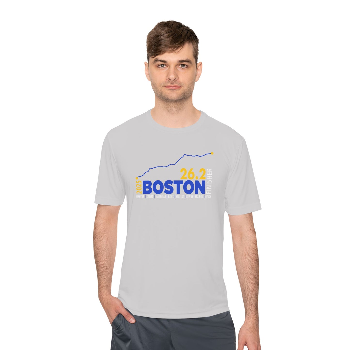 2025 Boston 26.2 Finisher Tee, Unisex Running Shirt, Moisture Wicking Sports Apparel, Fitness Gear, Gift for Runners