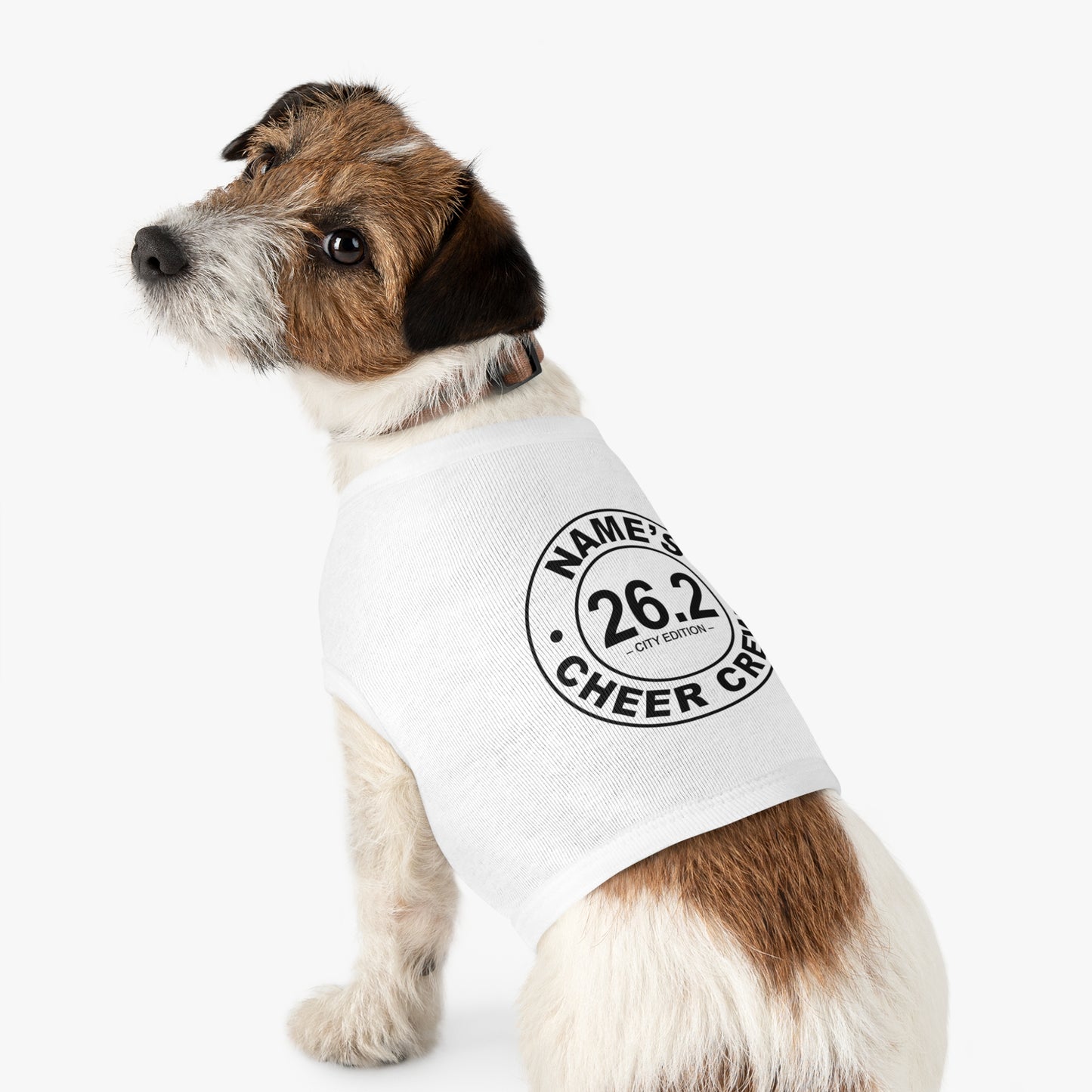 Cheer Crew Pet Tank Top | Personalized Dog Apparel for Runners, Active Pets, Gifts for Pet Lovers, Marathon Support