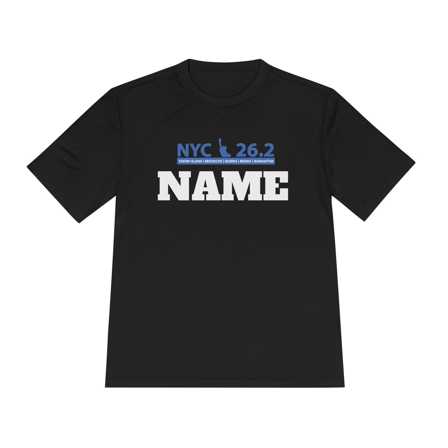 Customizable Marathon Moisture Wicking Tee, NYC, Running Shirt, Gift for Runners, Sports Apparel, Marathon Shirt, Fitness Gift