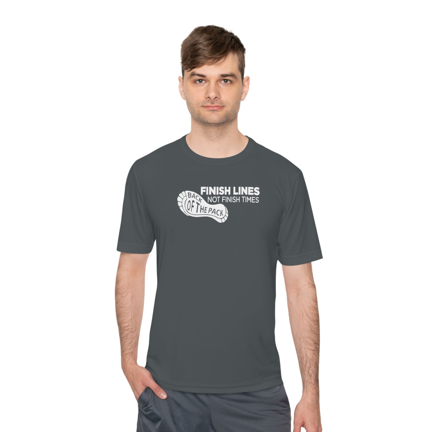 Back of the pack slogan Unisex Moisture Wicking Tee