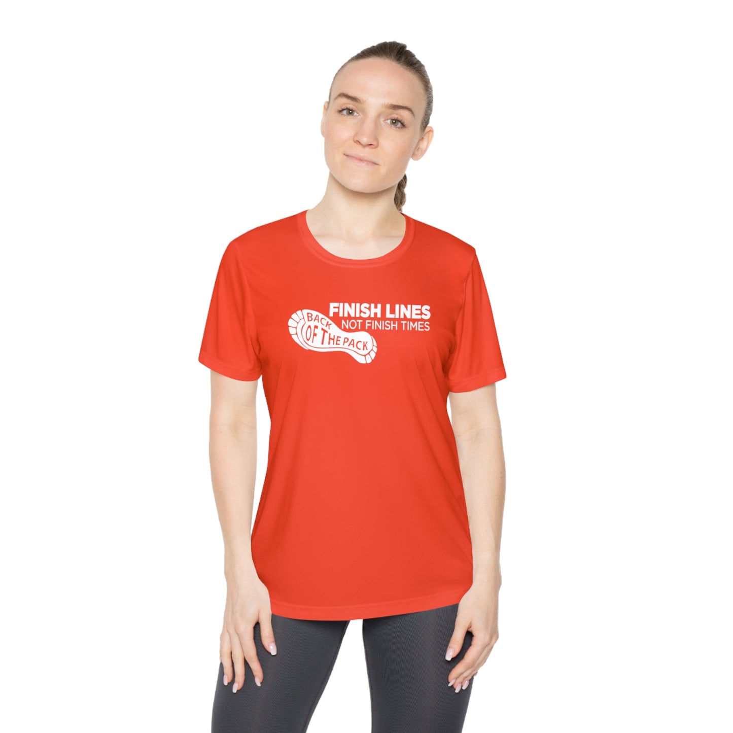 Back of the pack slogan Ladies Competitor Tee
