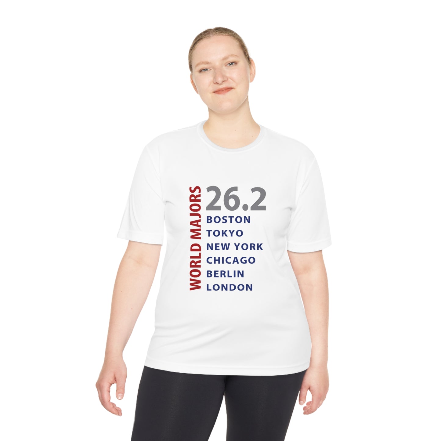 Marathon Majors List Unisex Moisture Wicking Tee