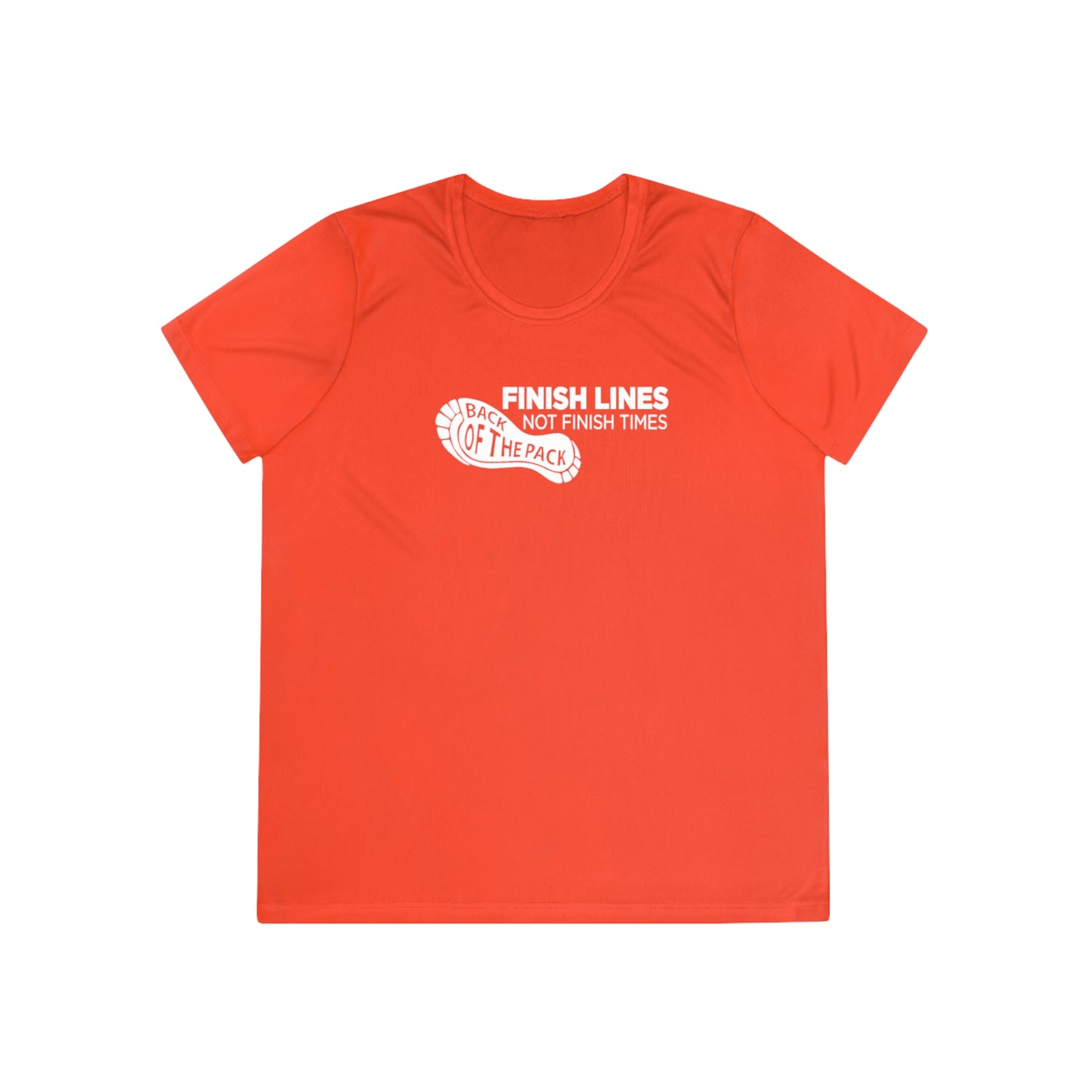 Back of the pack slogan Ladies Competitor Tee