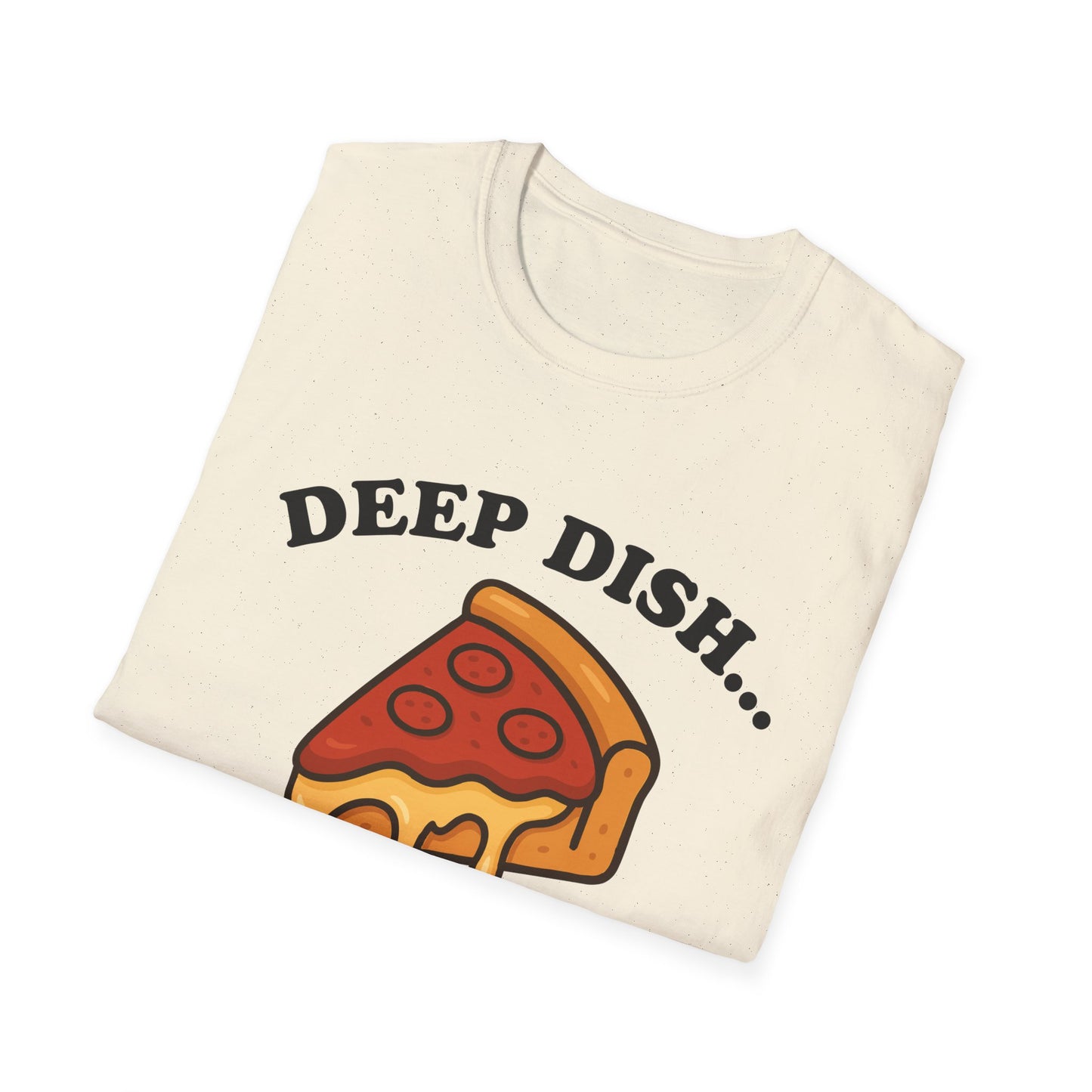 Funny Chicago Deep Dish Running T-Shirt, Unisex Tee, Foodie Apparel, BBQ Gift, Summer Top, Comfy Casual Wear