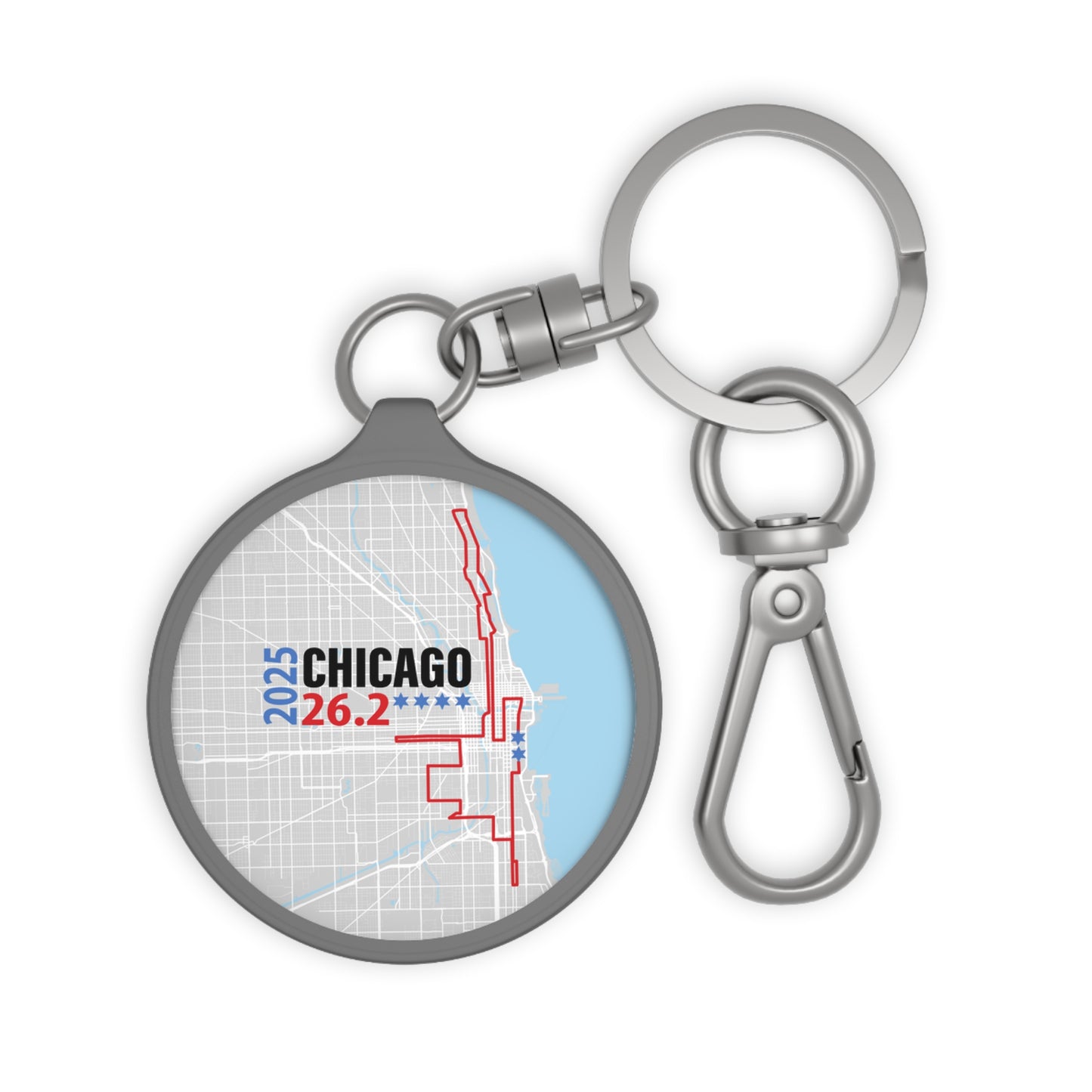 2025 Chicago 26.2 Keyring Tag, Custom Keychain, Unique Gift for Runners, Motivational Keepsake, Race Day Favor
