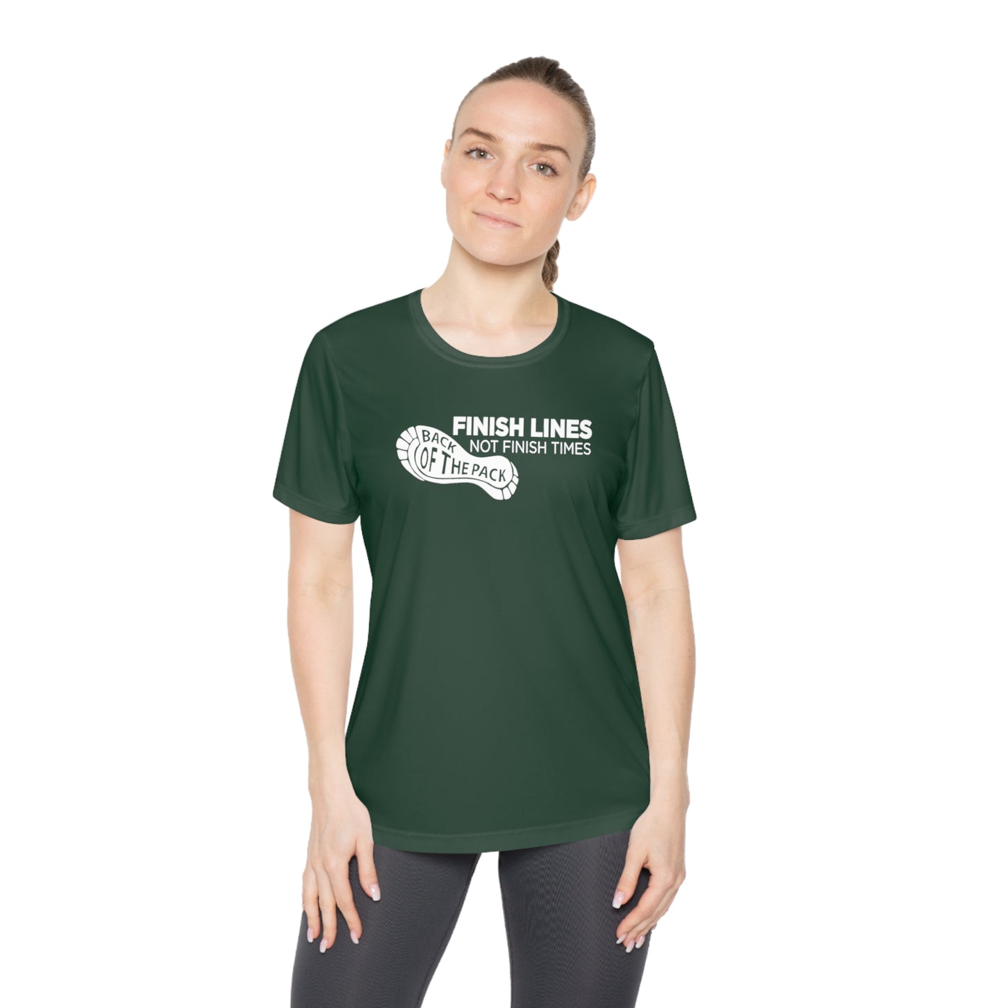 Back of the pack slogan Ladies Competitor Tee