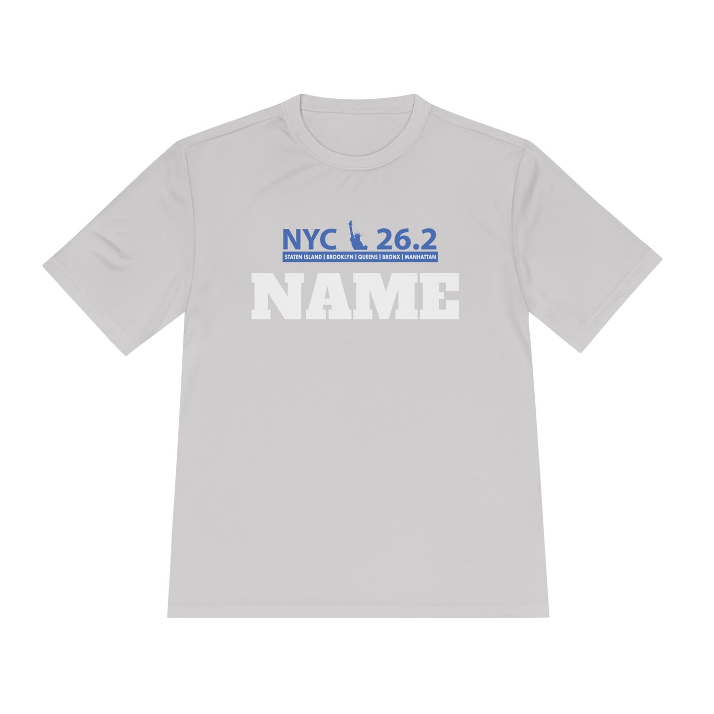 Customizable Marathon Moisture Wicking Tee, NYC, Running Shirt, Gift for Runners, Sports Apparel, Marathon Shirt, Fitness Gift