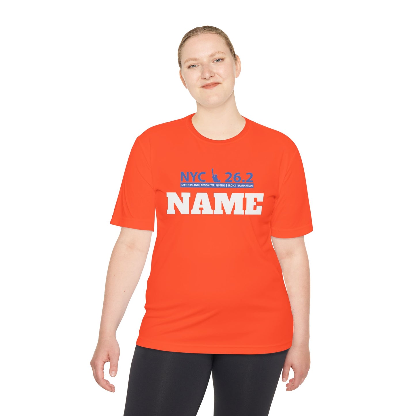 Customizable Marathon Moisture Wicking Tee, NYC, Running Shirt, Gift for Runners, Sports Apparel, Marathon Shirt, Fitness Gift