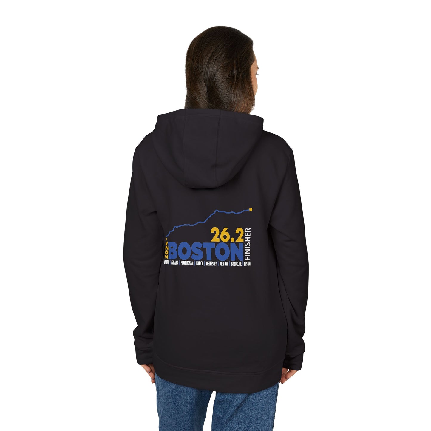 Boston 26.2 2025 Finisher Hoodie, Unisex Athletic Fleece, Running Gift, Sports Apparel, Comfy Layering, Marathon Training